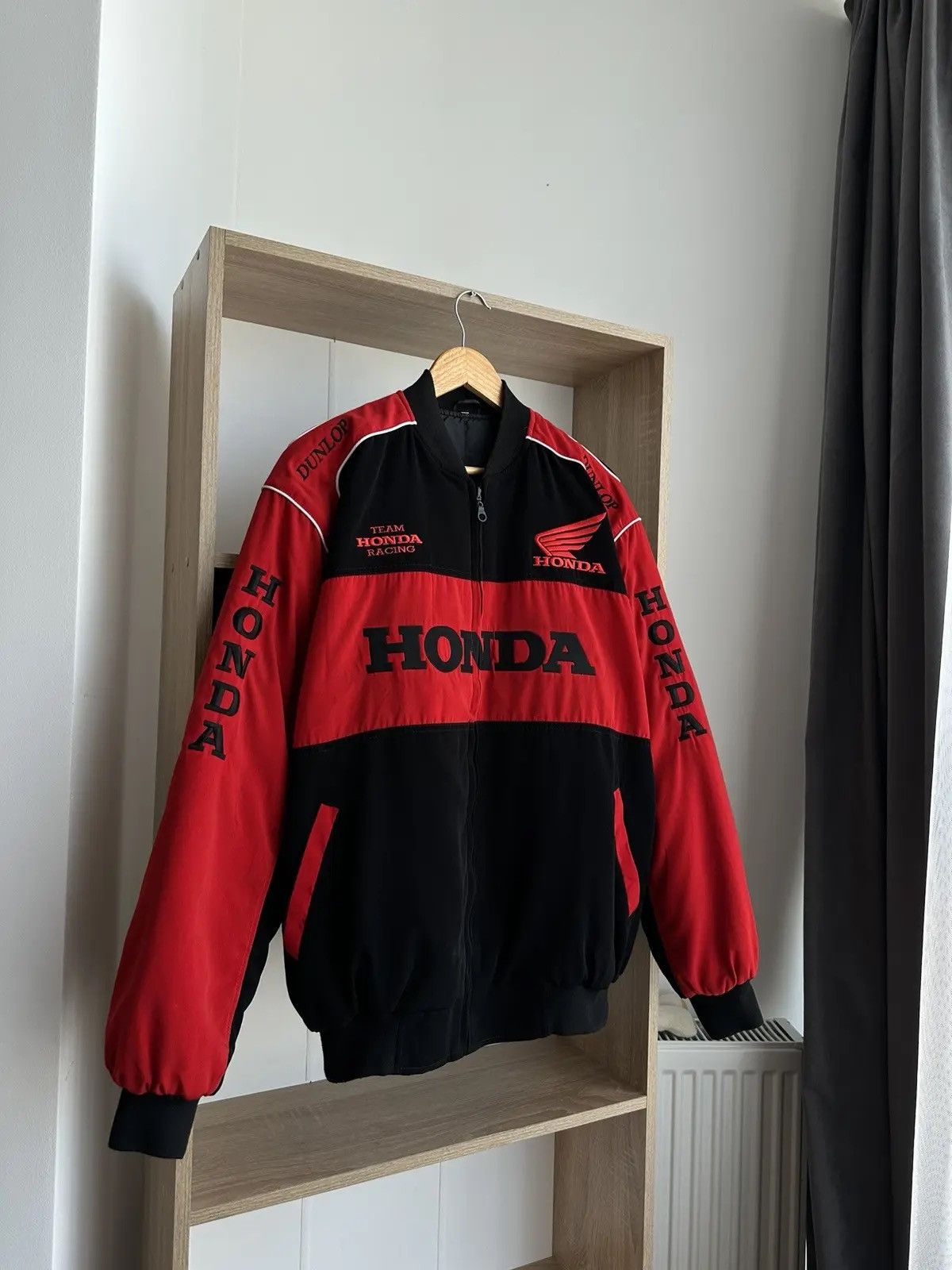 Honda × Vintage Vintage Honda Red Racing Formula Uno Jacket Size US M / EU 48-50 / 2 - 2 Thumbnail