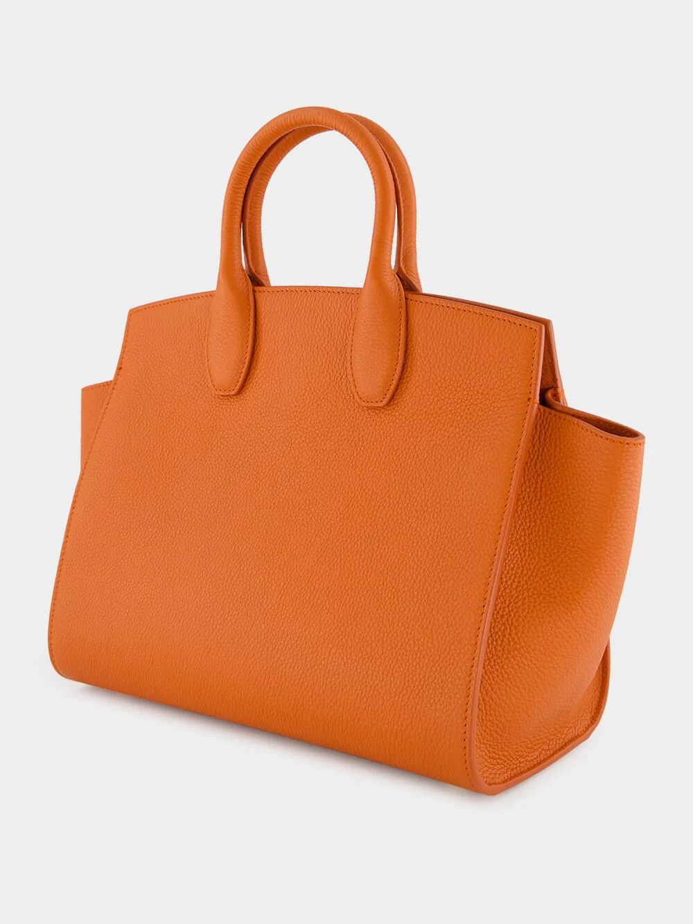 Salvatore Ferragamo o1s1rm0924 Size: OS / Studio Leather Bag in Orange Size ONE SIZE - 5 Thumbnail
