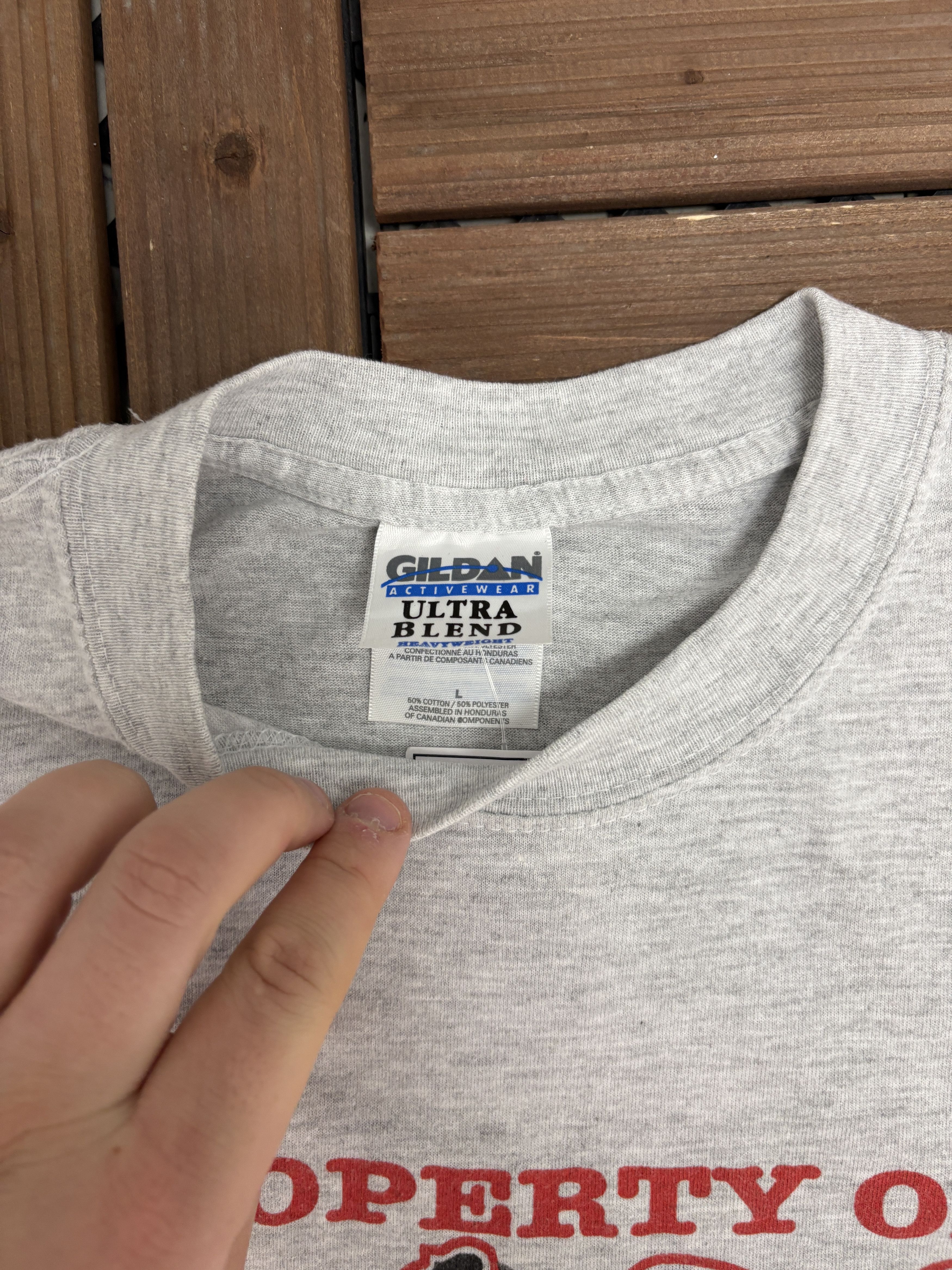 Vintage Property of D.A.R.E. Program Vintage Grey T-Shirt Tee Size US L / EU 52-54 / 3 - 5 Thumbnail