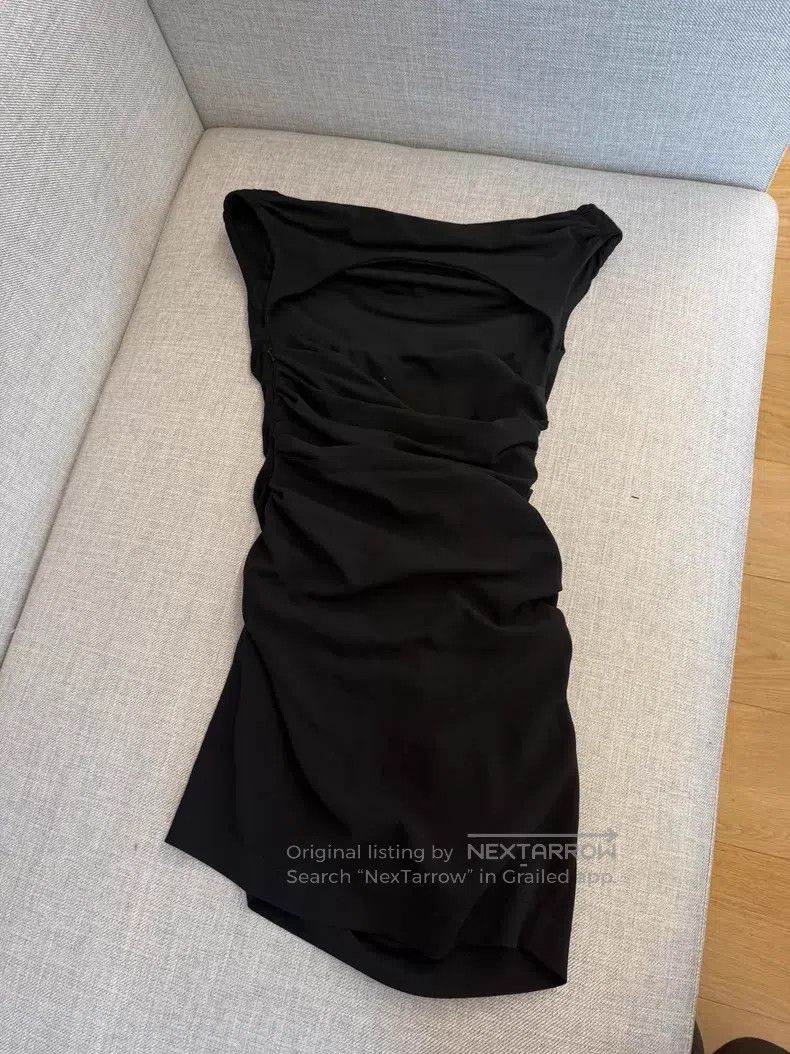 Other Helmut Lang Black one-shoulder dress Size M / US 6-8 / IT 42-44 - 2 Thumbnail