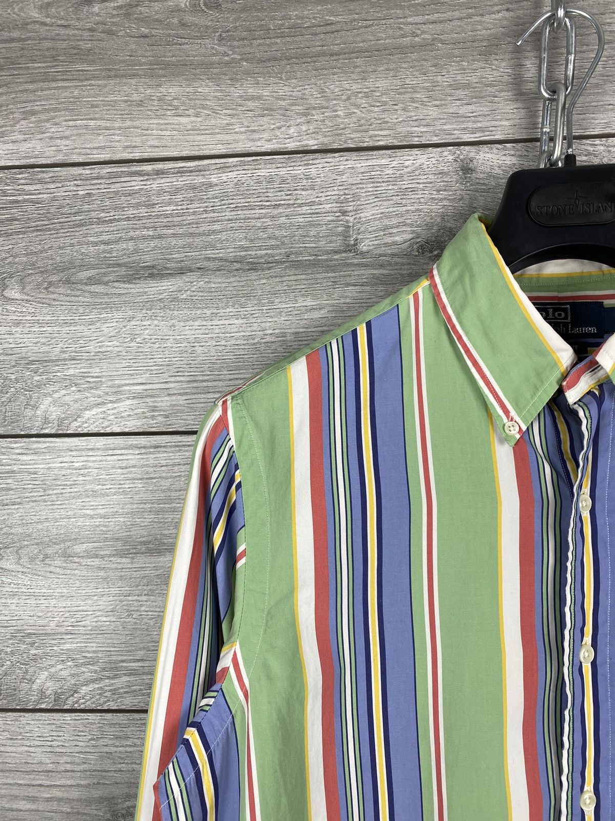 Polo Ralph Lauren Mens Vintage Polo Ralph Lauren Striped Shirt Button Up Size US M / EU 48-50 / 2 - 2 Thumbnail