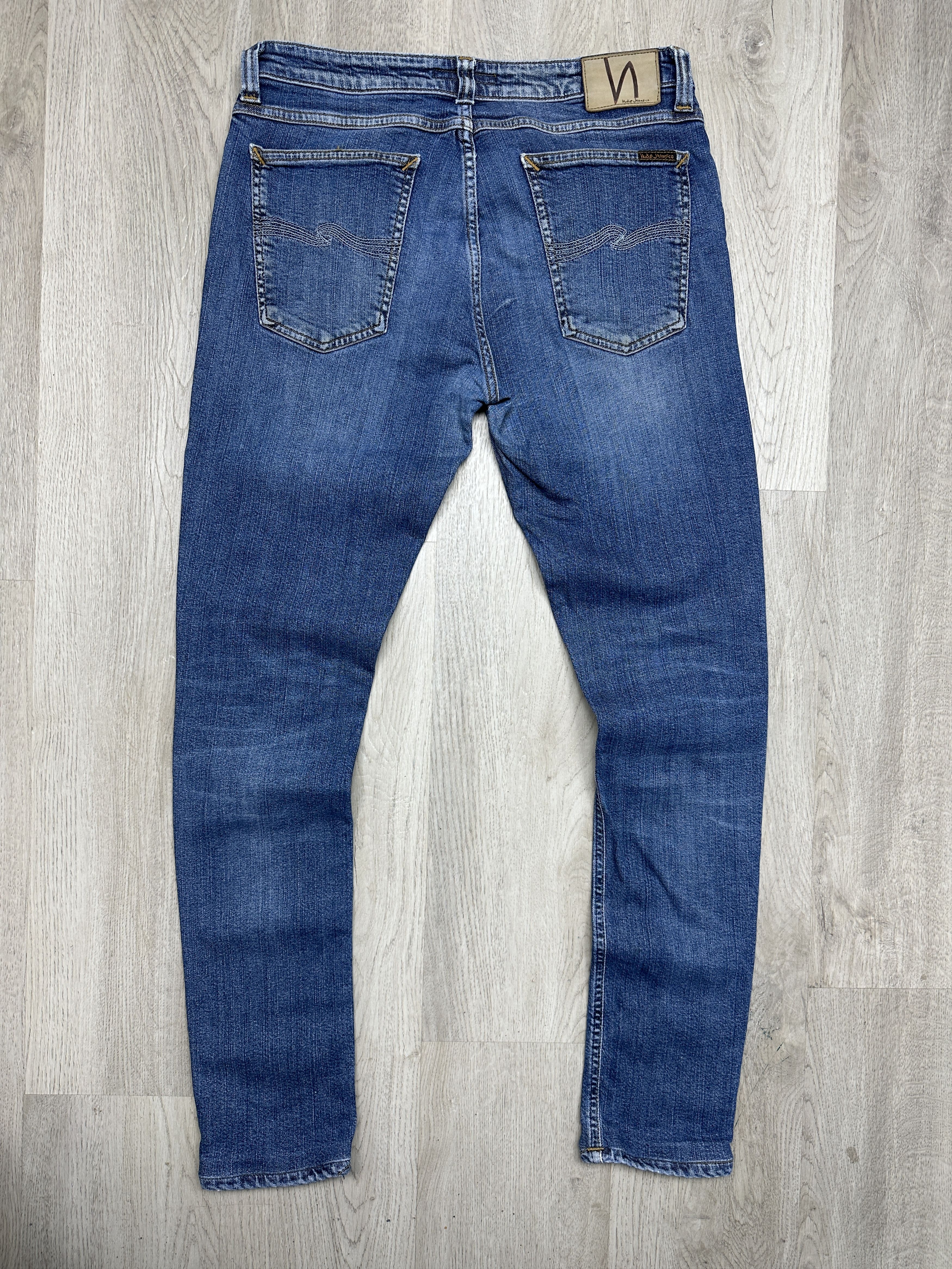 Nudie Jeans Nudie Jeans Skinny Lin Mens Denim Pants Size US 33 - 1 Thumbnail