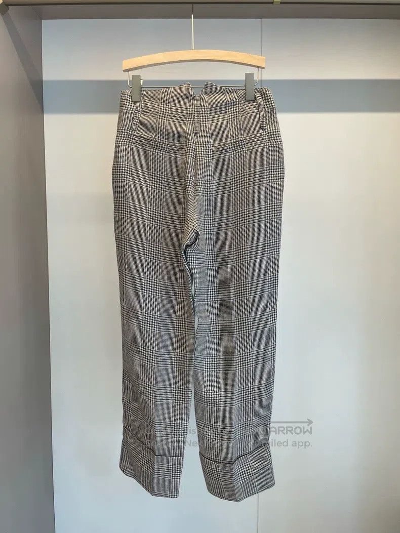 Other Brunello Cucinelli Houndstooth Linen Long Pants Size 26" / US 2 / IT 38 - 2 Thumbnail
