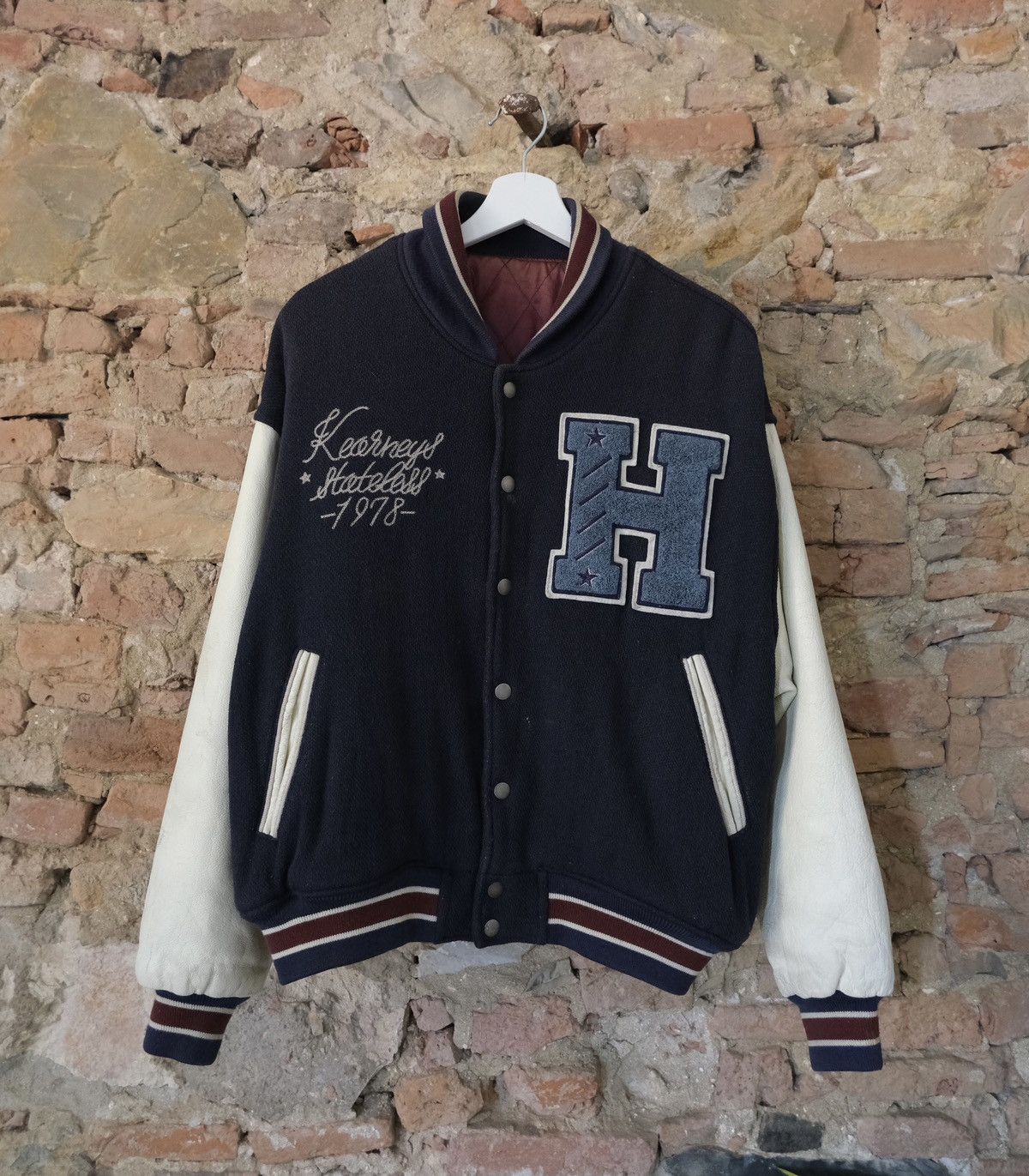 Vintage Vintage leather Varsity Jacket Size US M / EU 48-50 / 2 - 1 Thumbnail