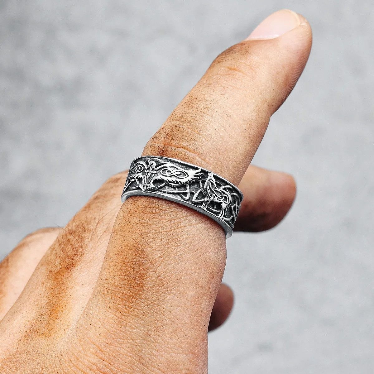 Jewelry Phoenix Totem Ring Streetwear Jewelry Fashion Gift Size ONE SIZE - 7 Thumbnail