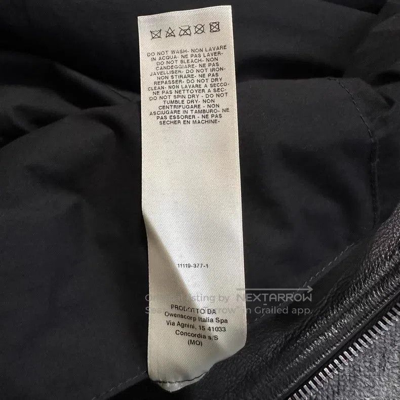 Rick Owens Rick Owens Black stand-up collar cowhide leather jacket Size US L / EU 52-54 / 3 - 7 Thumbnail