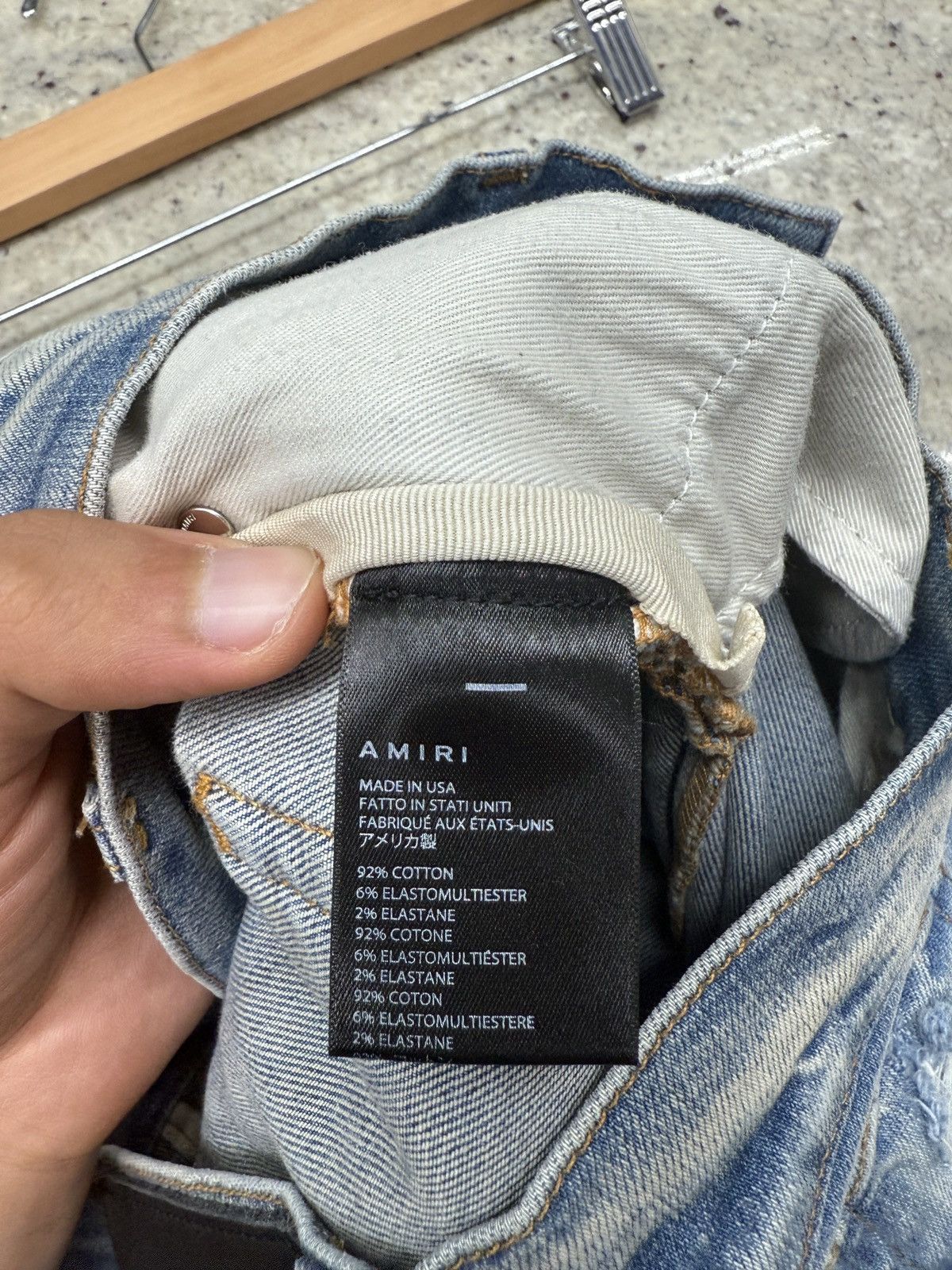 Amiri Amiri Plain Denim Jeans Size US 31 - 8 Thumbnail