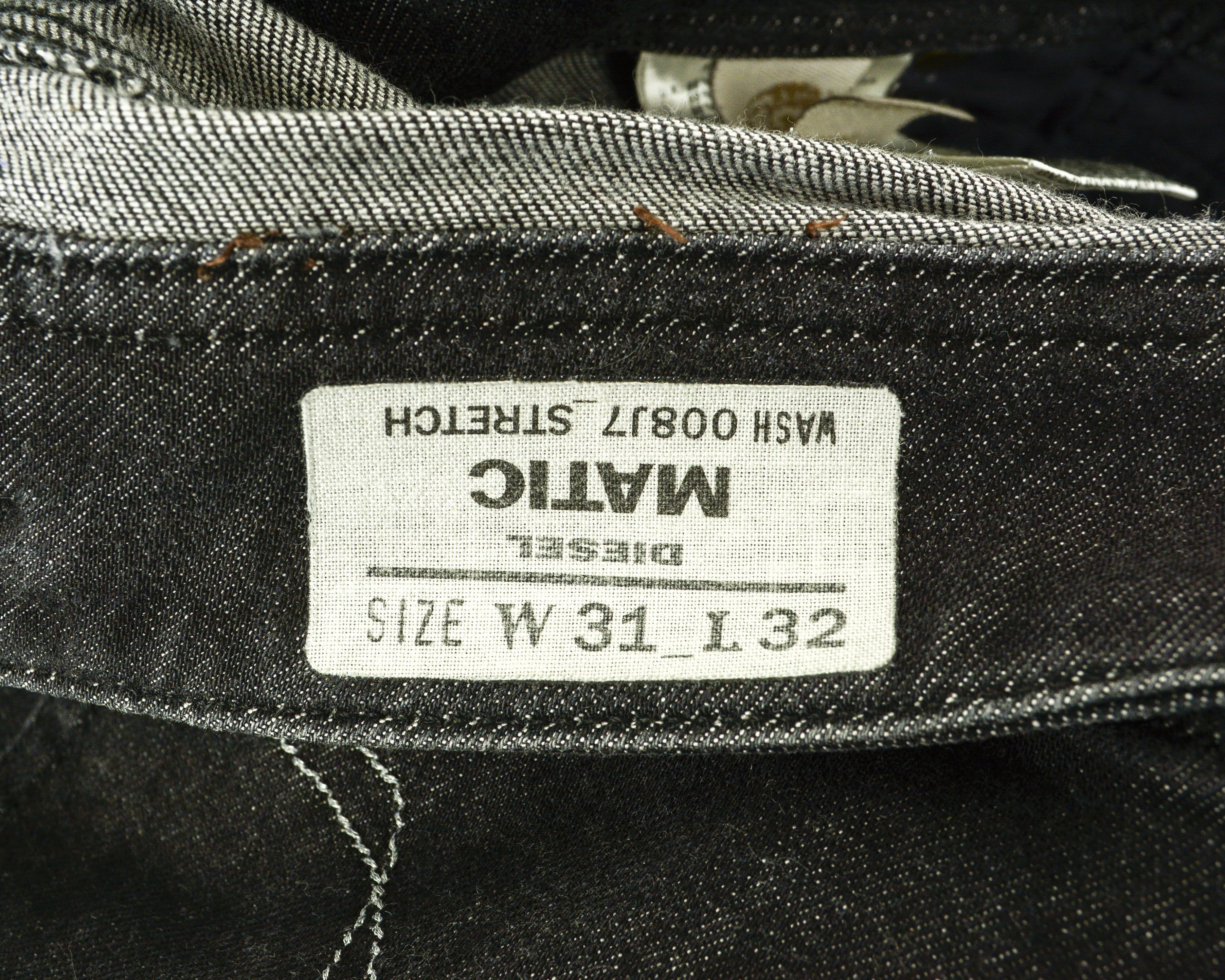 Diesel Matic W31 L32 Slim Straight Jeans Pants Trousers Stretchy Size 31" - 4 Thumbnail