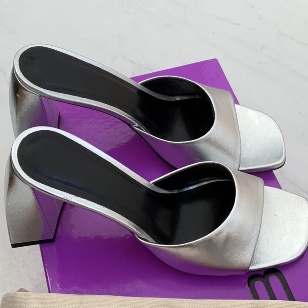 By Far BY FAR Michele Mule in Silver, Size: EU 37 Size US 7 / IT 37 - 12 Thumbnail