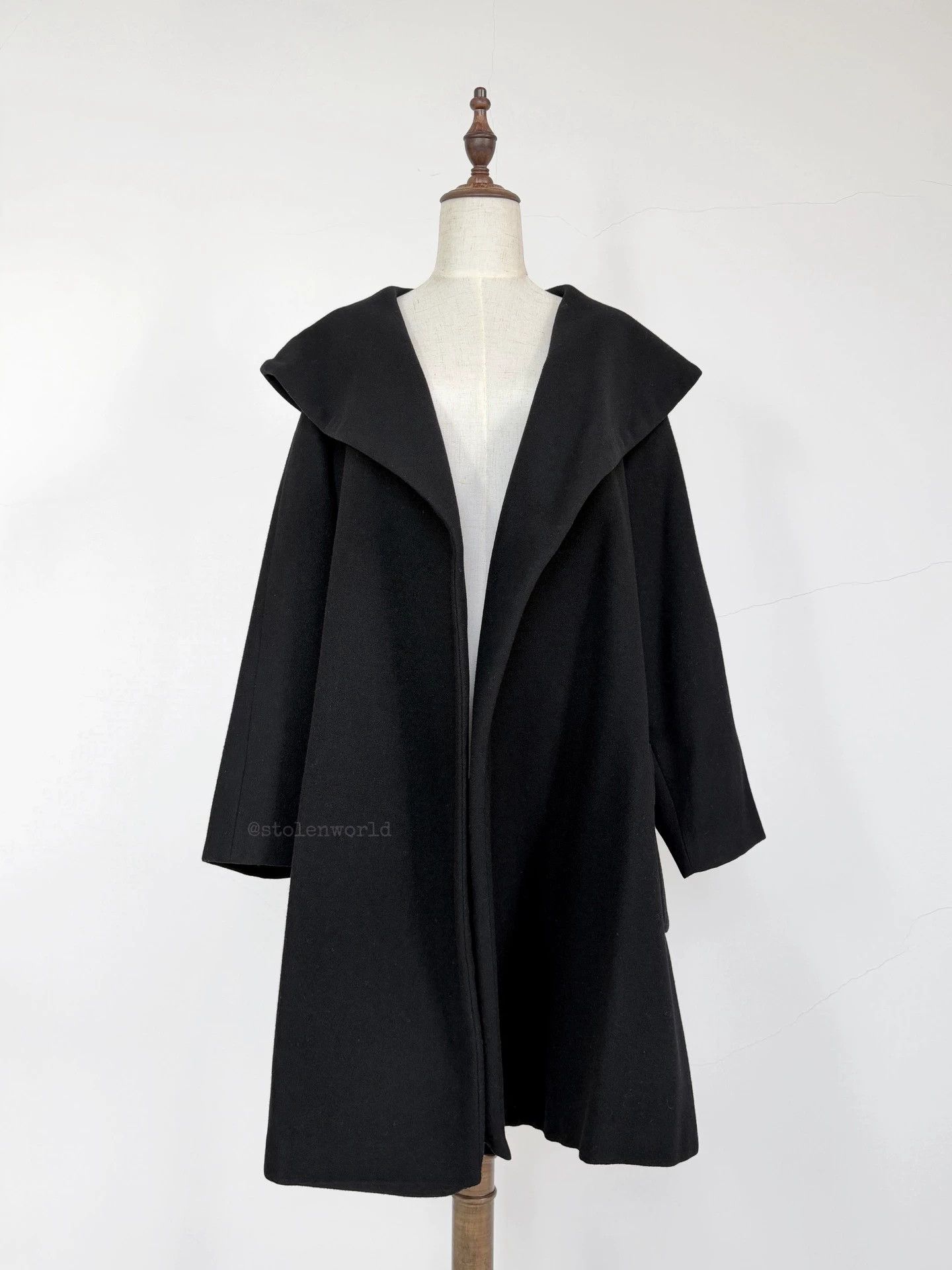 Y's Y's 90s Wool Overcoat Big Lapel Heavyweight Pockets Size F Size S / US 4 / IT 40 - 1 Thumbnail