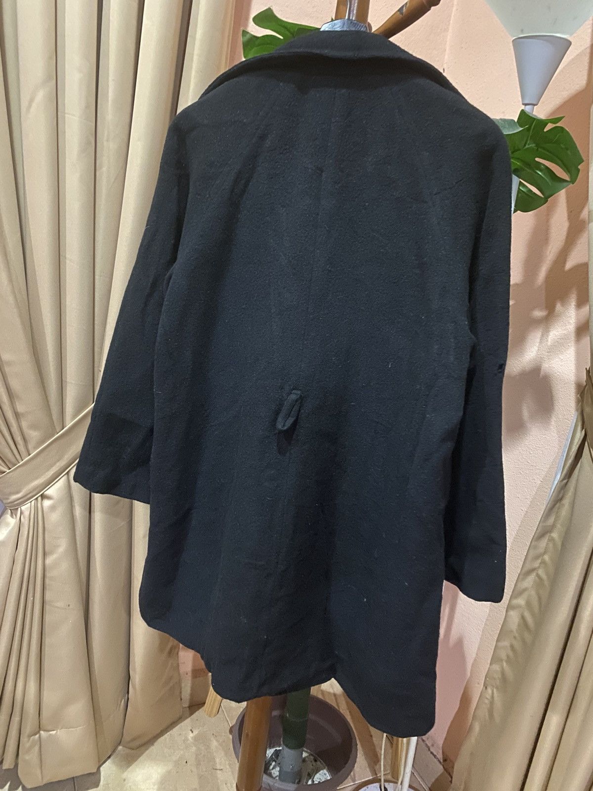 Yohji Yamamoto Y’s bis Japan Black Wool Oversized Cocoon Coat Size M / US 6-8 / IT 42-44 - 10 Thumbnail