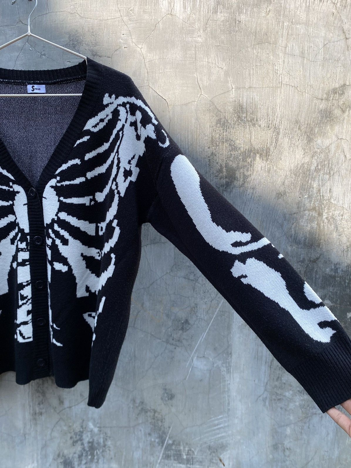 Japanese Brand Stiego Skeleton Cardigan Size US L / EU 52-54 / 3 - 3 Thumbnail