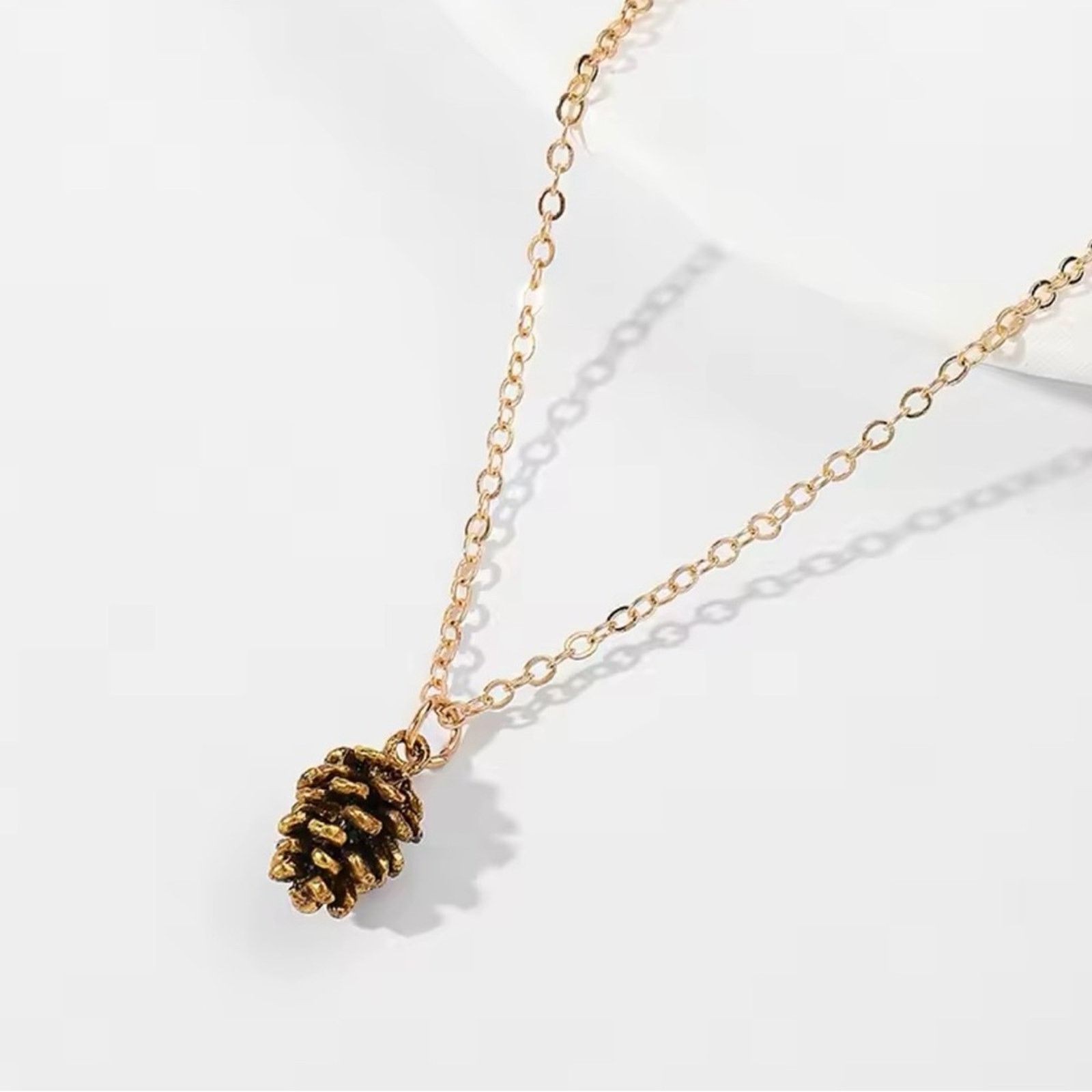 Other Cute Pinecone Necklace Nature Necklace Forest Necklaces Size ONE SIZE - 1 Thumbnail