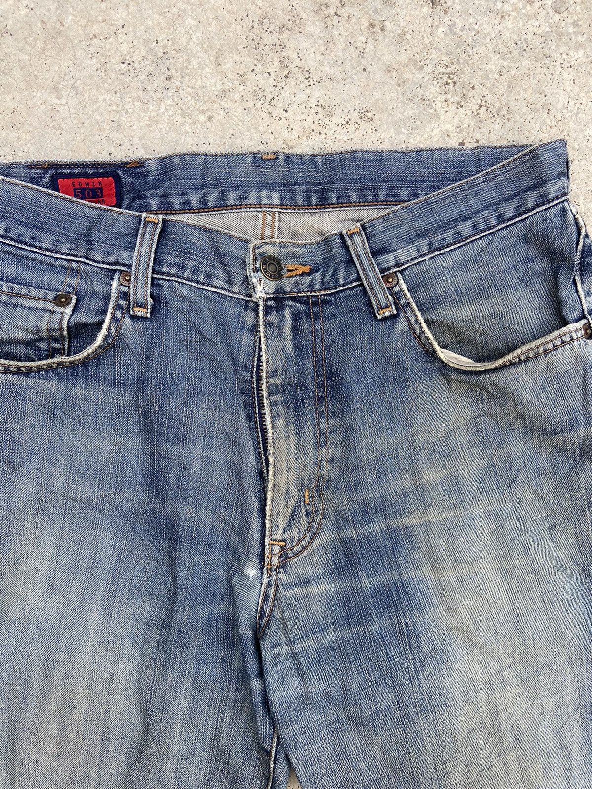 Beauty Beast Vintage Edwin Short jeans distressed if six was nine Size US 32 / EU 48 - 4 Thumbnail