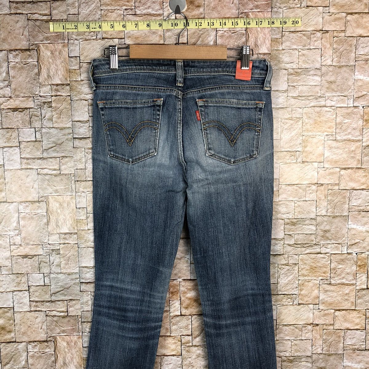 Levi's Levis Ladies Blue Disstressed Denim Pants #A606 Size 29" - 15 Thumbnail