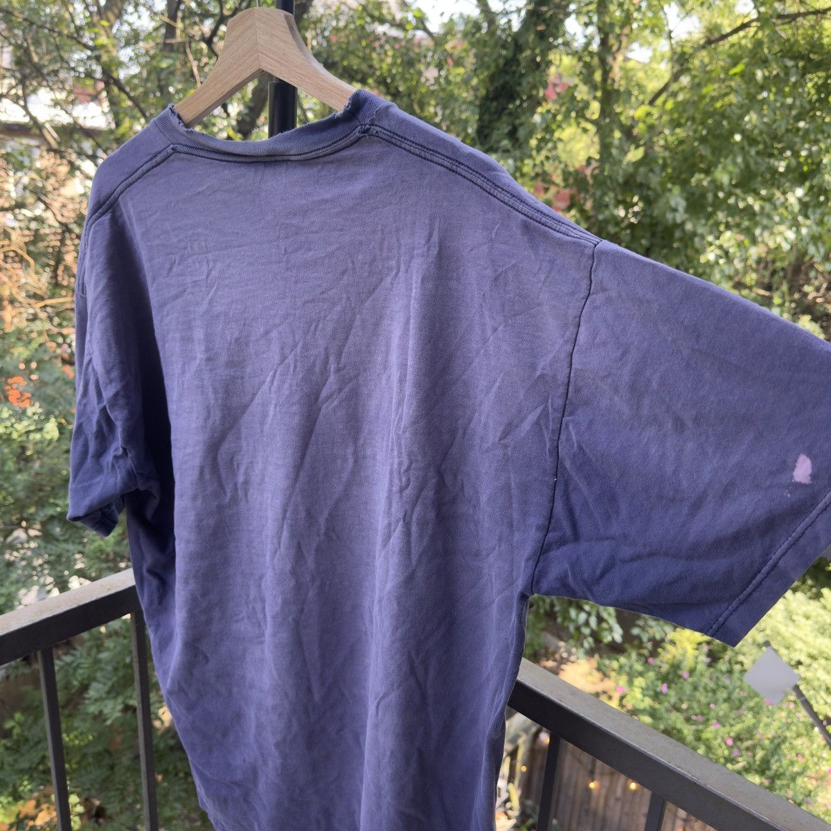 Vintage Thrashed Faded Distressed Blue Shirt ERD Grunge Chrome Size US XL / EU 56 / 4 - 6 Thumbnail
