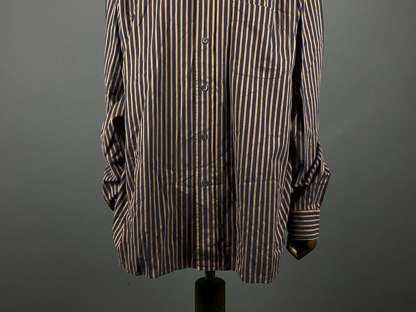 Brioni Men Brioni Stripe One Pocket Button Up Dress Shirt Size US M / EU 48-50 / 2 - 3 Thumbnail