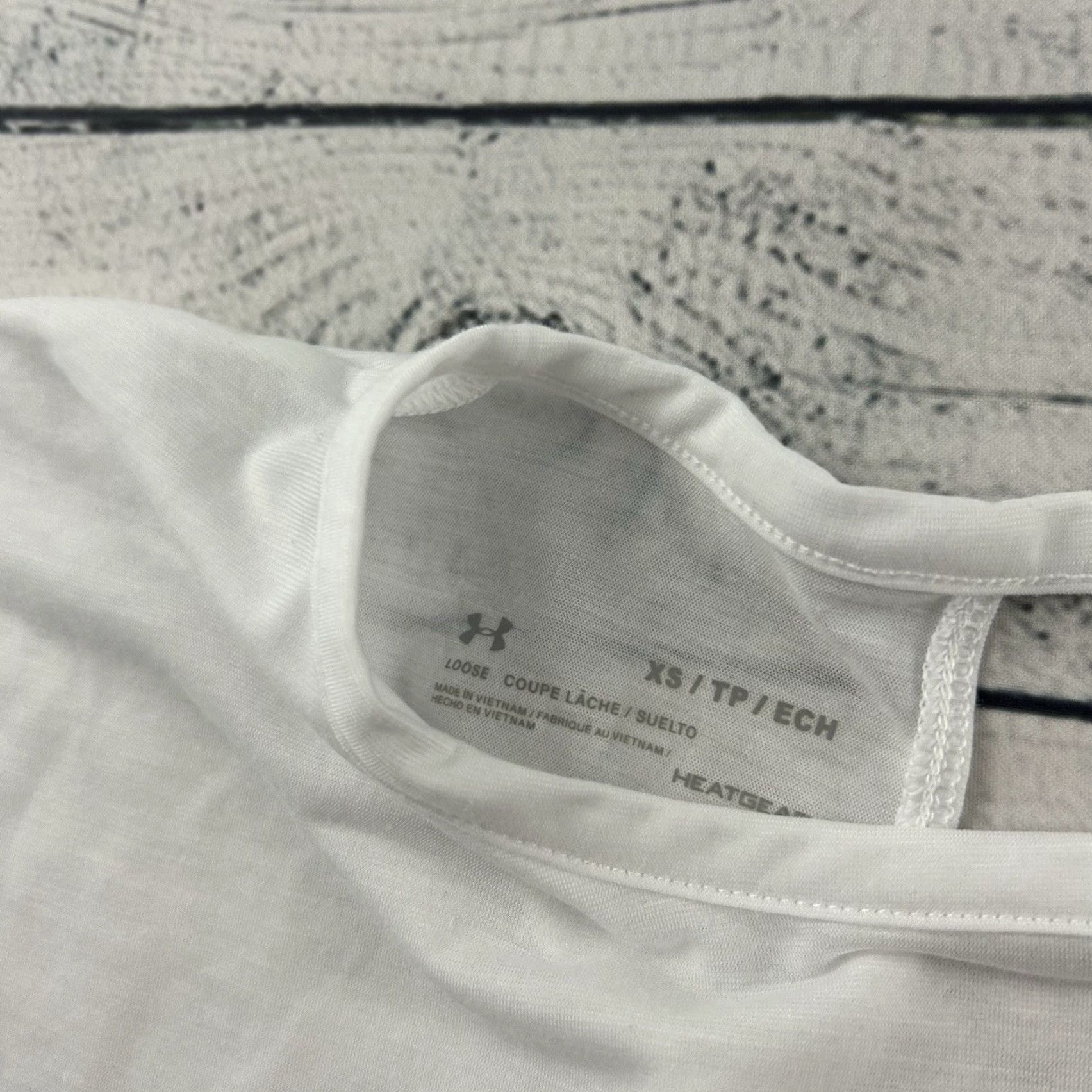 Under Armour Under Armour Open Back Short Sleeve Shirt Women's XS White Size XS / US 0-2 / IT 36-38 - 4 Thumbnail