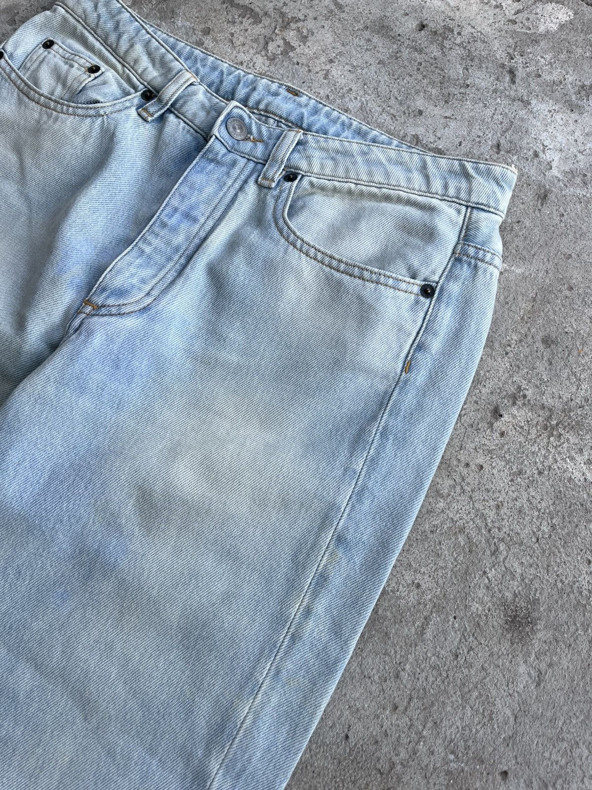Maison Margiela Maison Margiela MM6 Flared Dirty Faded Jeans Denim Pants Size 27" / US 4 / IT 40 - 10 Thumbnail