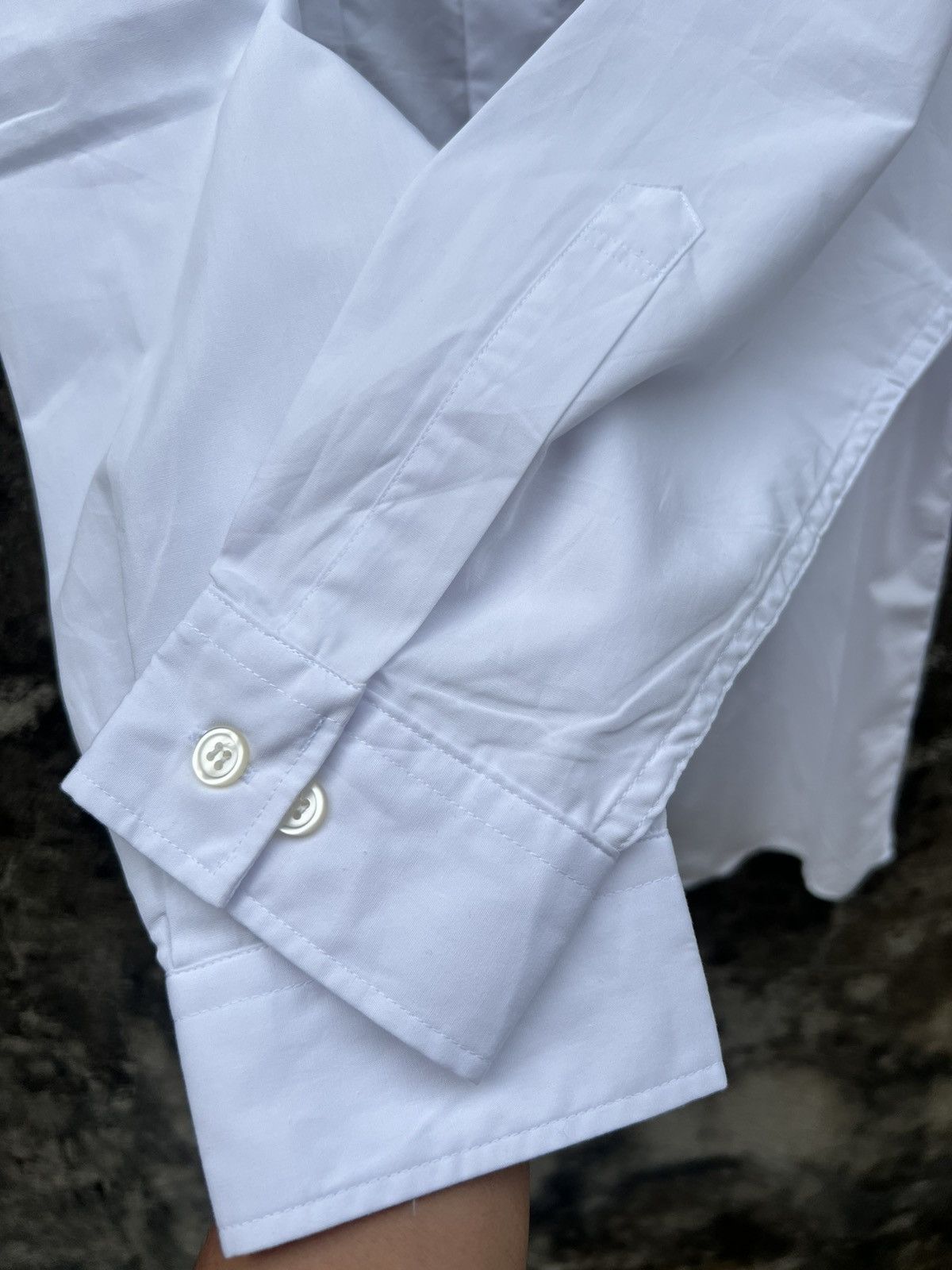 Yohji Yamamoto Yohji Yamamoto White Shirt Size US XL / EU 56 / 4 - 6 Thumbnail