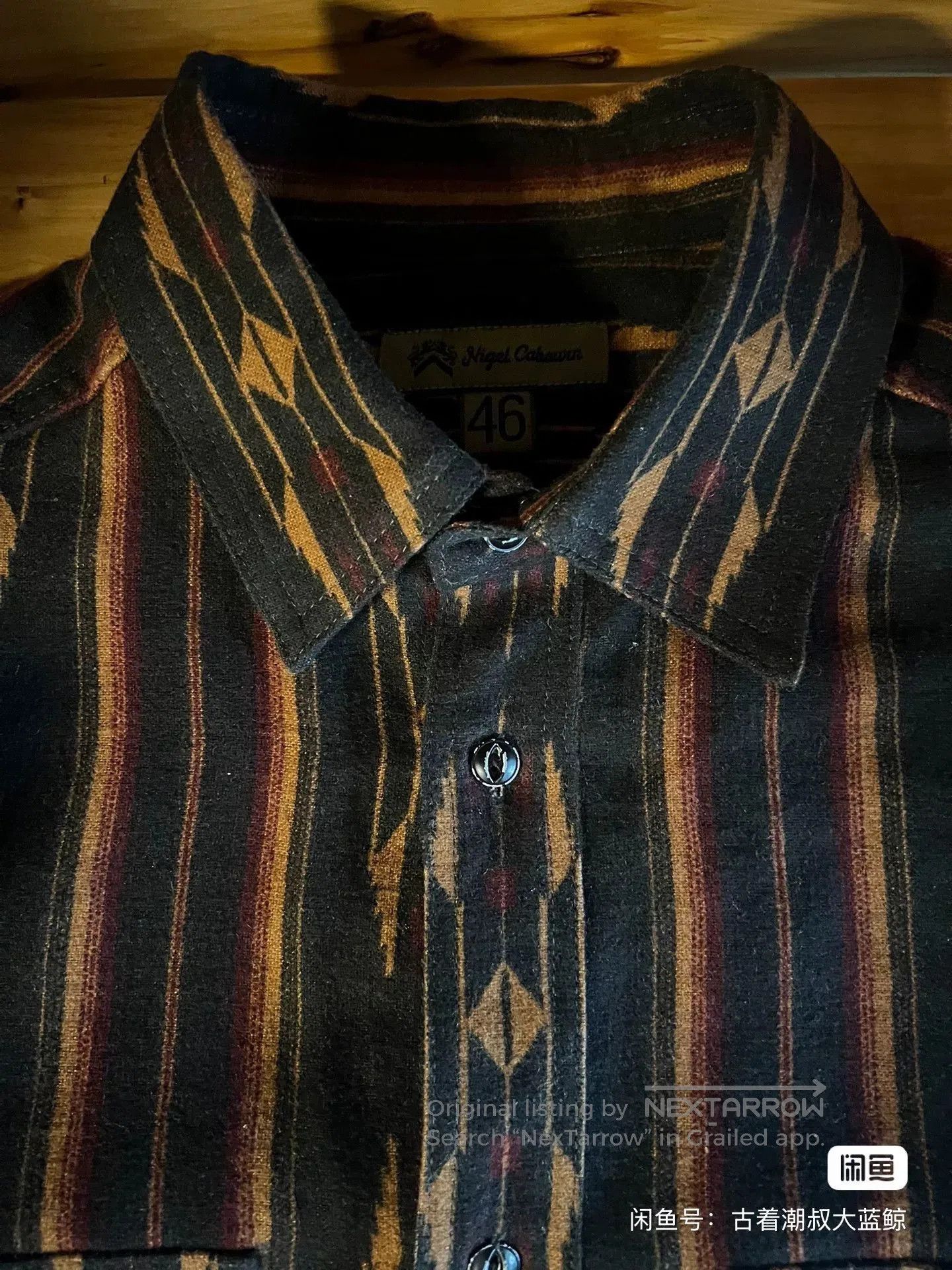 Nigel Cabourn Navajo Shirt by Nigel Cabourn. Size US L / EU 52-54 / 3 - 9 Thumbnail