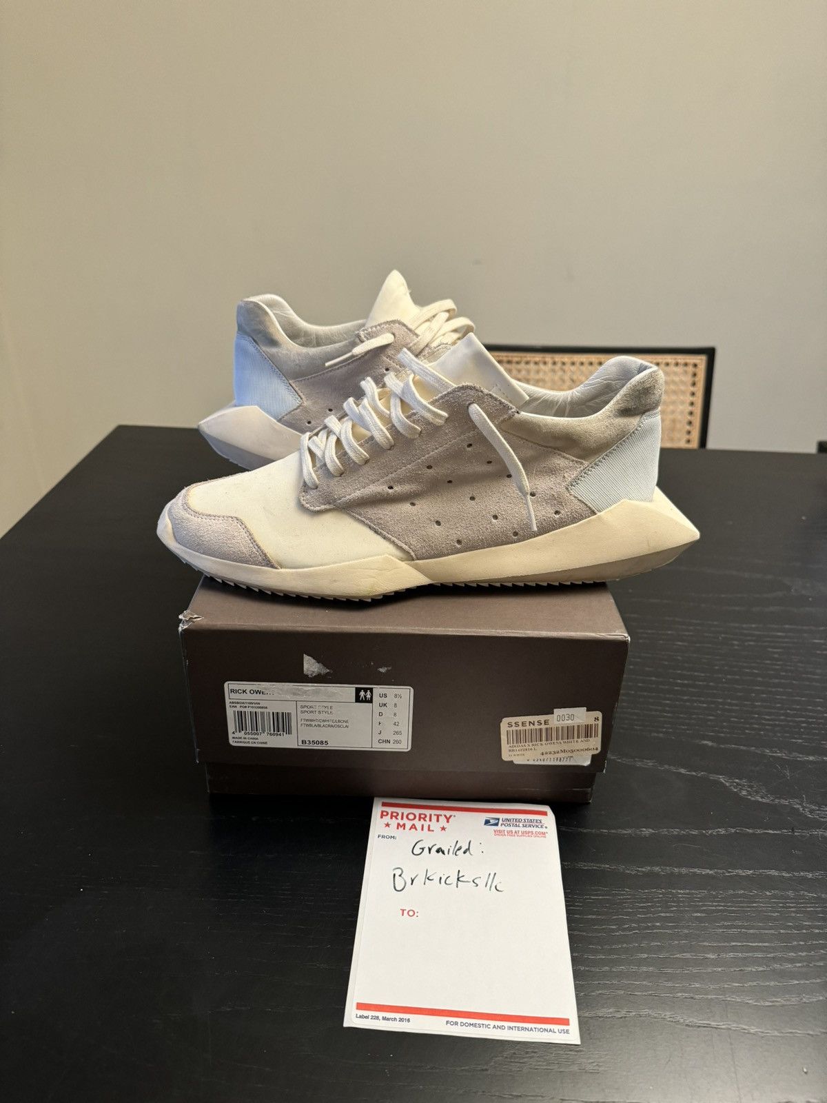 Adidas Rick Owens adidas rare find size 8.5 offer up Grailed
