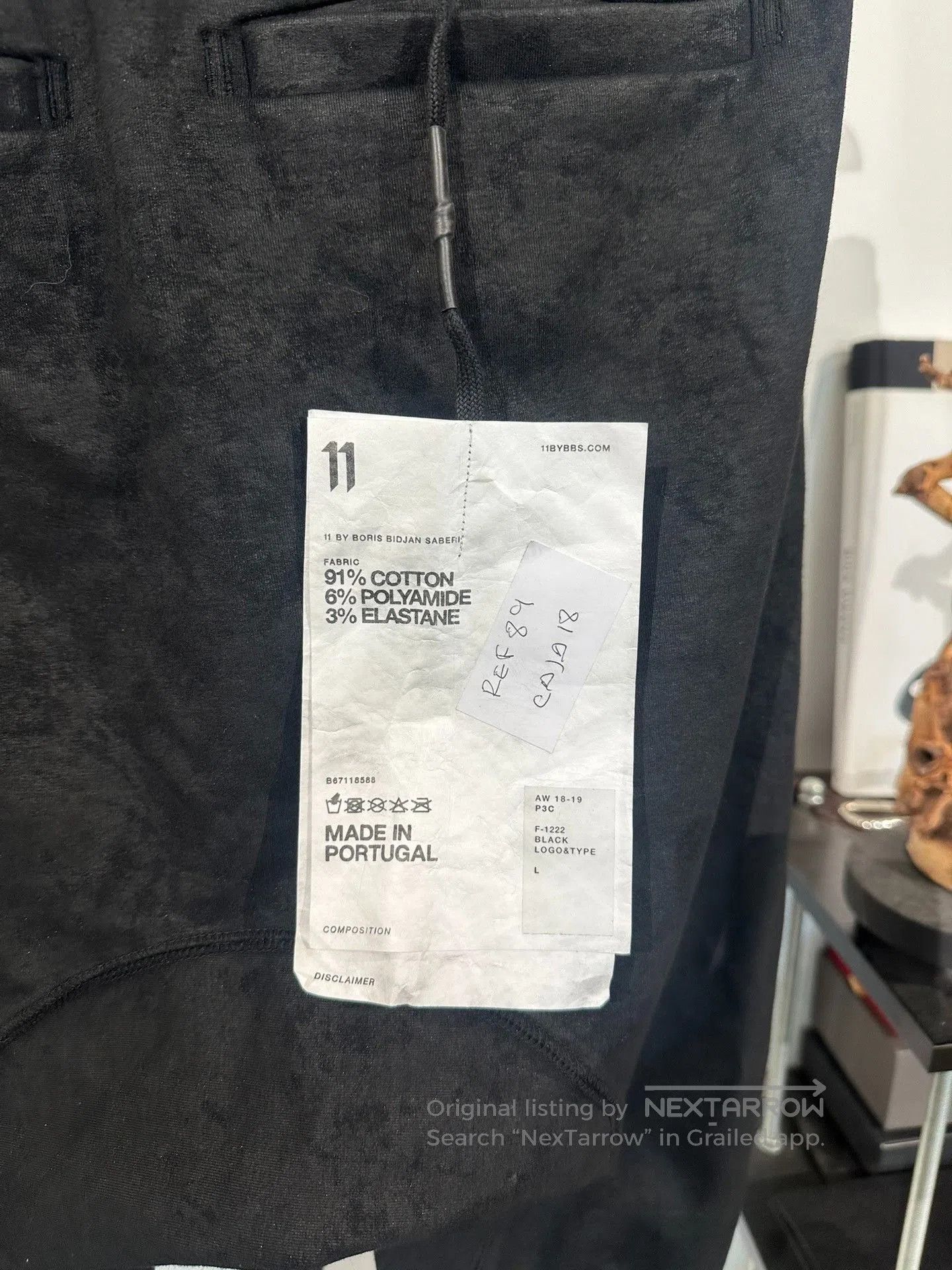 11 By Boris Bidjan Saberi Boris Bidjan Saberi 11by bbs Waxed Joggers. Size US 30 / EU 46 - 6 Thumbnail