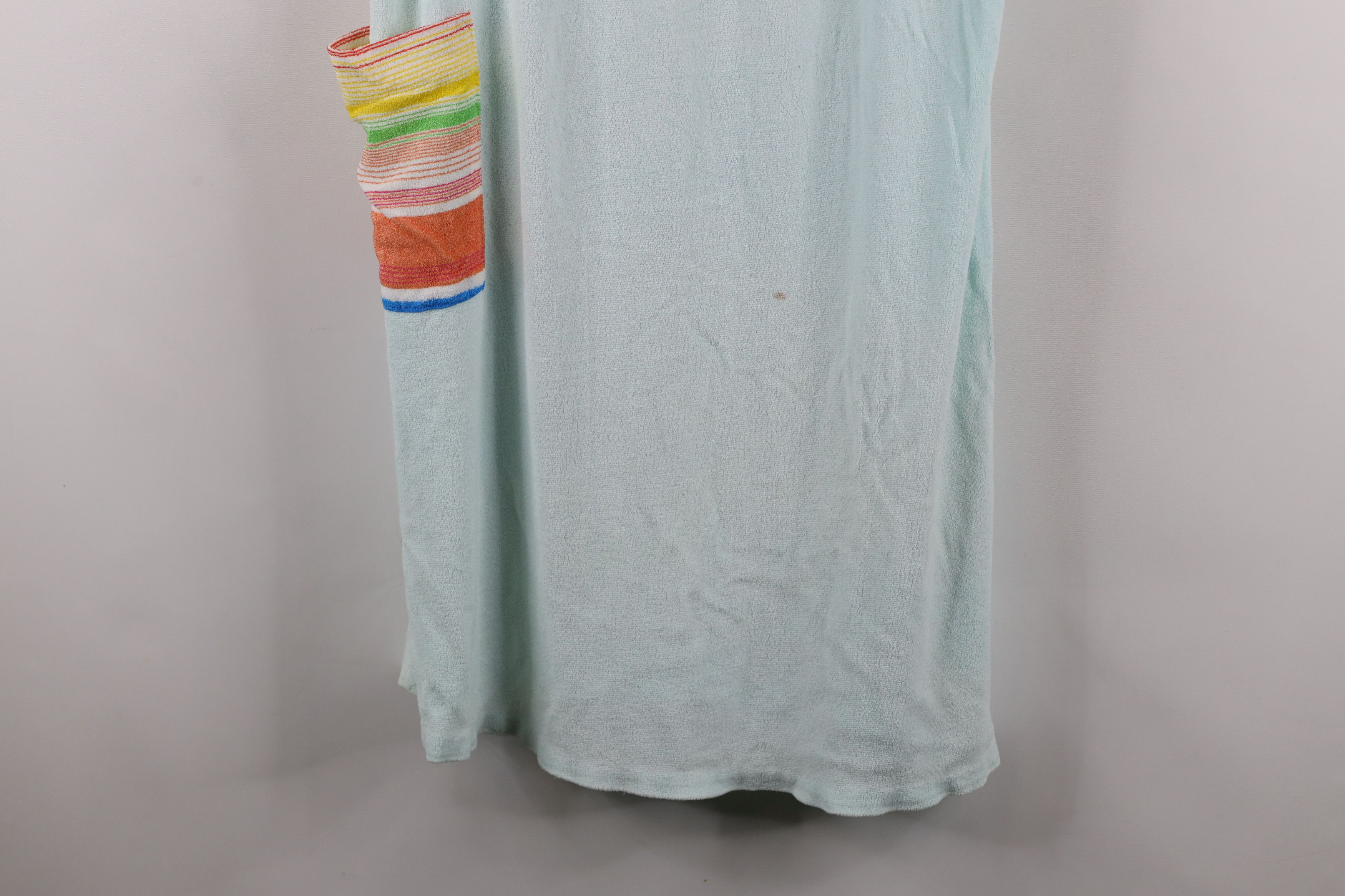 Vintage Vintage 70s Streetwear Cloth Rainbow Striped Beach Shirt Size L / US 10 / IT 46 - 4 Thumbnail