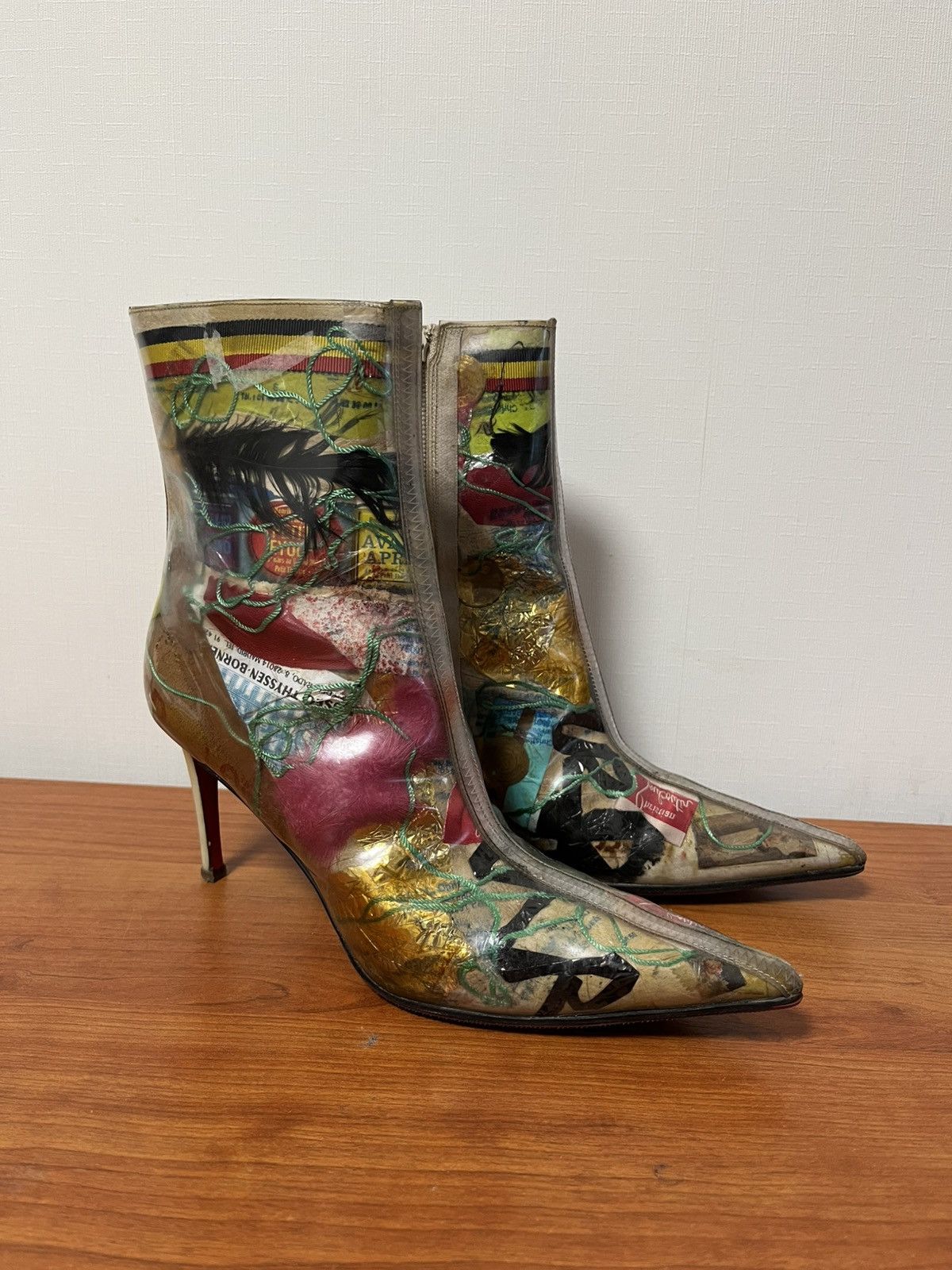 Christian Louboutin × Vintage Christian Louboutin Trash Boots 2012 Icon Size US 7 / IT 37 - 2 Thumbnail