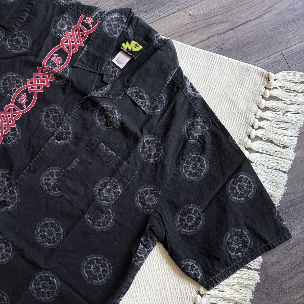 Other Vintage 90’s Street Savy USA Japan Dragon Black Shirt Size US XL / EU 56 / 4 - 4 Thumbnail