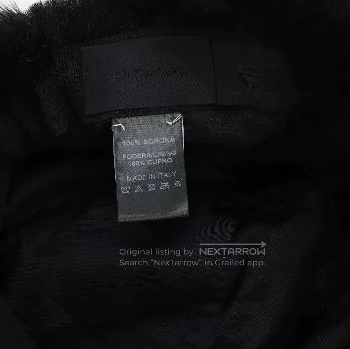 Givenchy Givenchy Black Fur Trimmed Baseball Cap Size ONE SIZE - 4 Thumbnail