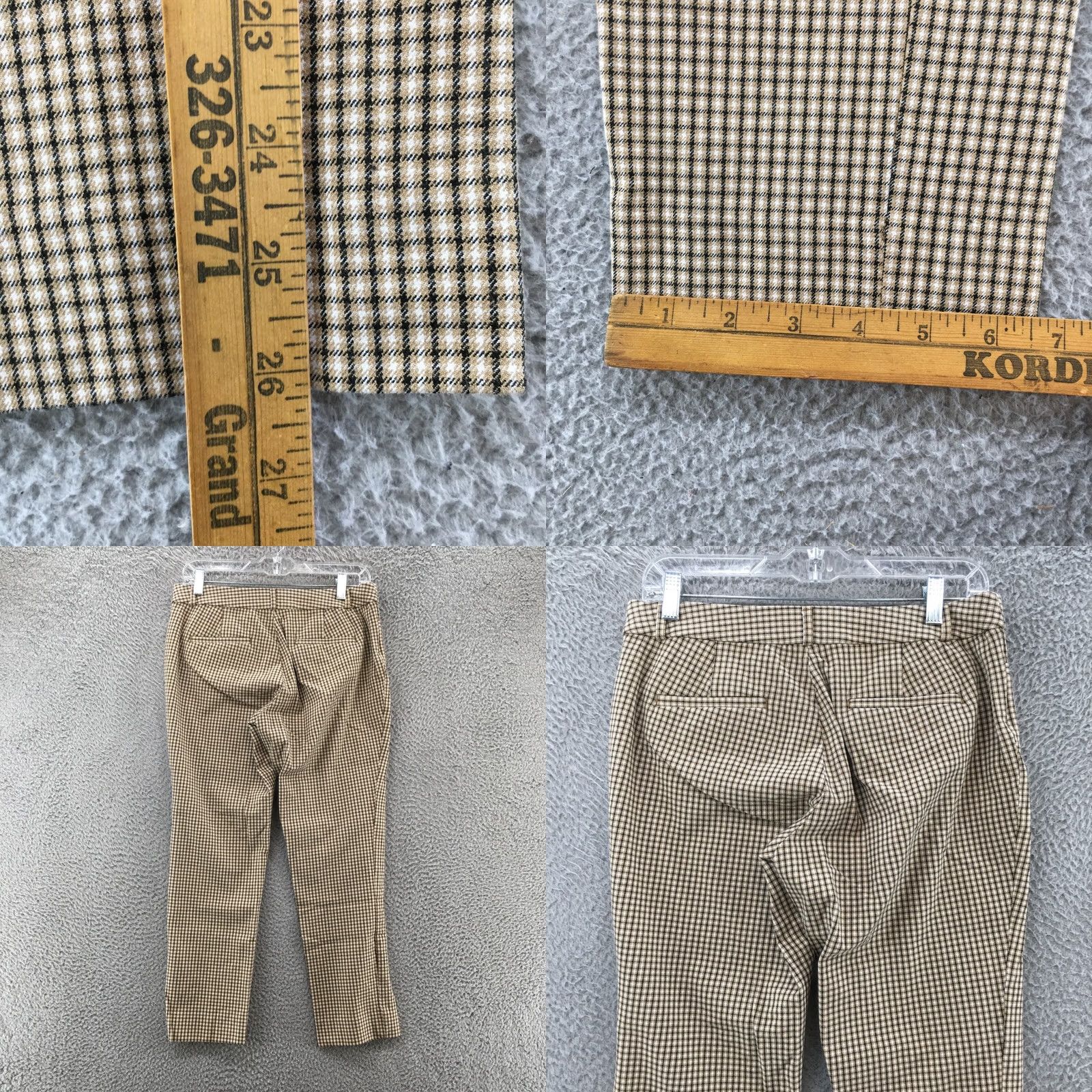 Banana Republic Banana Republic Dress Pants Shirt? Actually Pants Womens 6 Brown Plaid Zip Fly Trouser Dress Pants Banana Republic Women 6 Brown Plaid Zip Fly Size 28" / US 6 / IT 42 - 8 Thumbnail