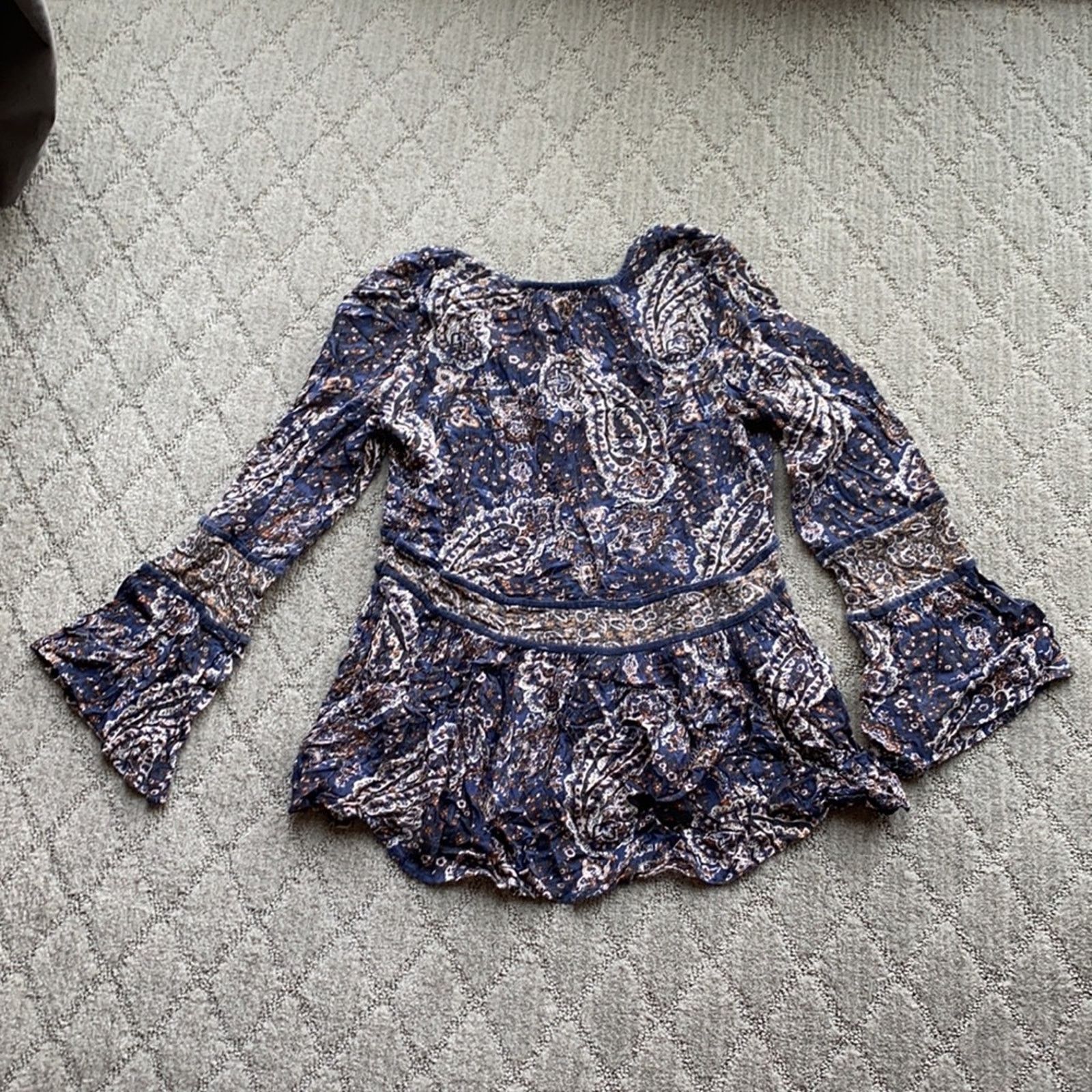 American Eagle Outfitters American Eagle boho bell sleeve western gypsy festival sz S Size S / US 4 / IT 40 - 6 Thumbnail