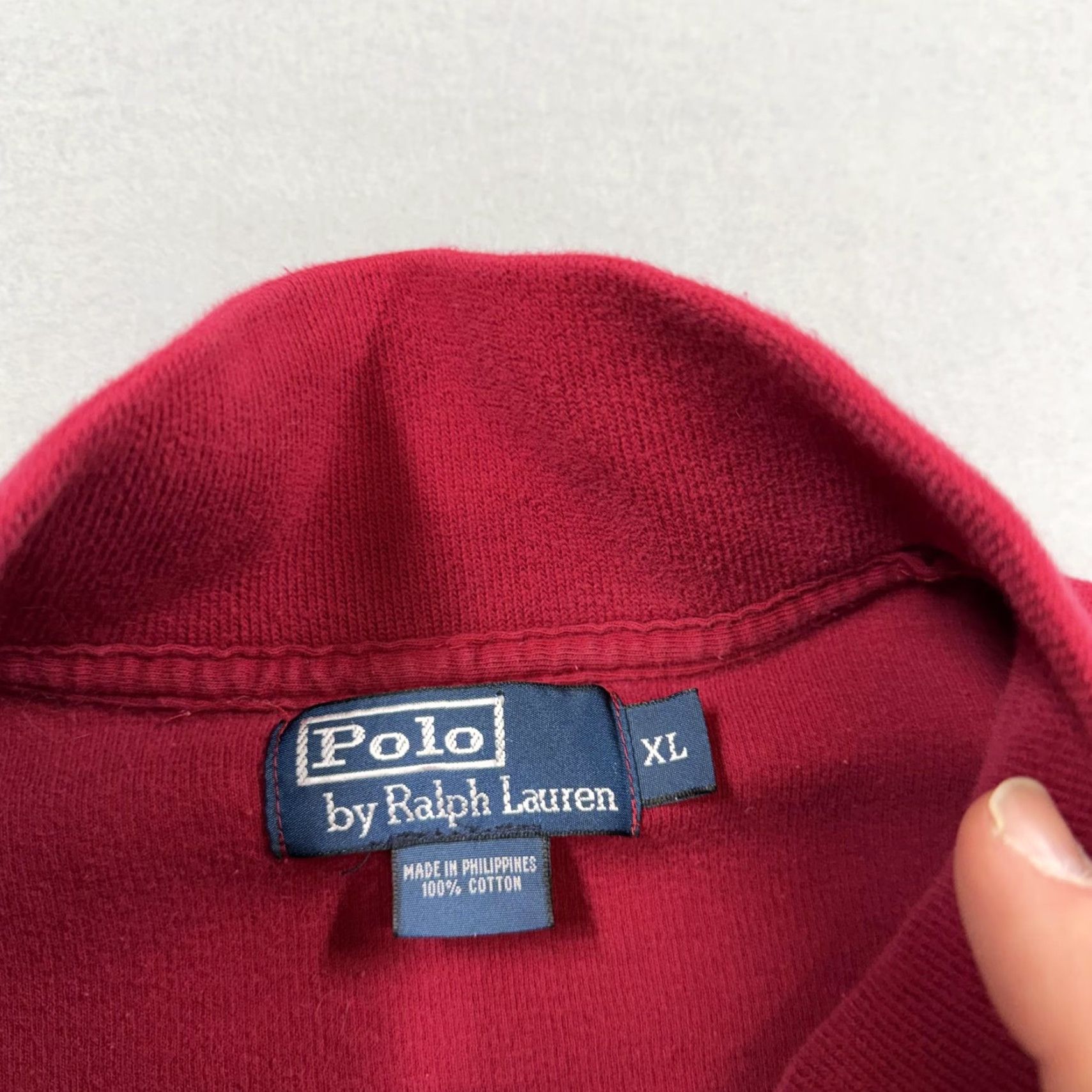 Polo Ralph Lauren Polo Ralph Lauren Sweater Mens XL Red Full Zip Mock Neck Knit Pony Logo Size US XL / EU 56 / 4 - 3 Thumbnail