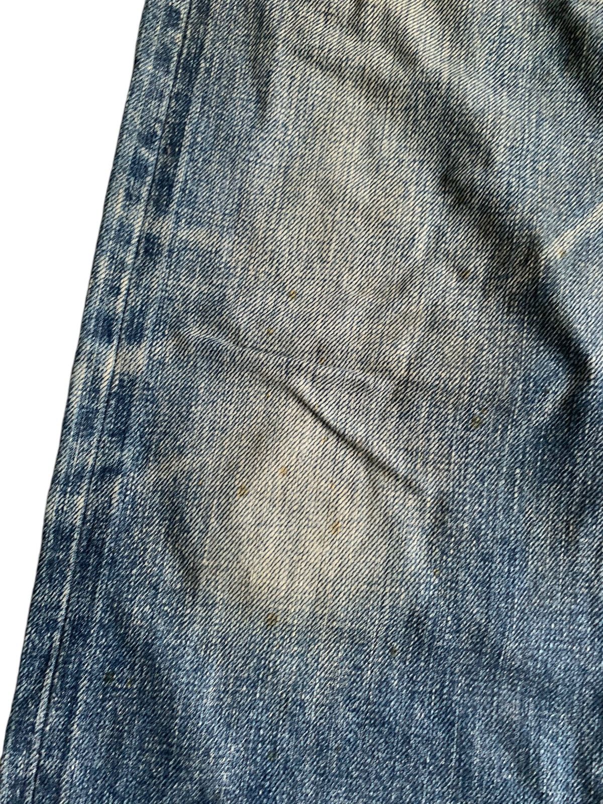 Le Grande Bleu (L.G.B.) GENUINE VINTAGE GOA JAPANESE SELVEDGE PUNK DISTRESSED DENIM☠️ Size US 30 / EU 46 - 16 Thumbnail