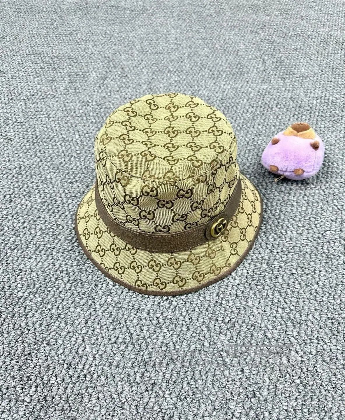 Gucci Gucci Brown Double G Logo Fisherman Hat. Size ONE SIZE - 1 Thumbnail