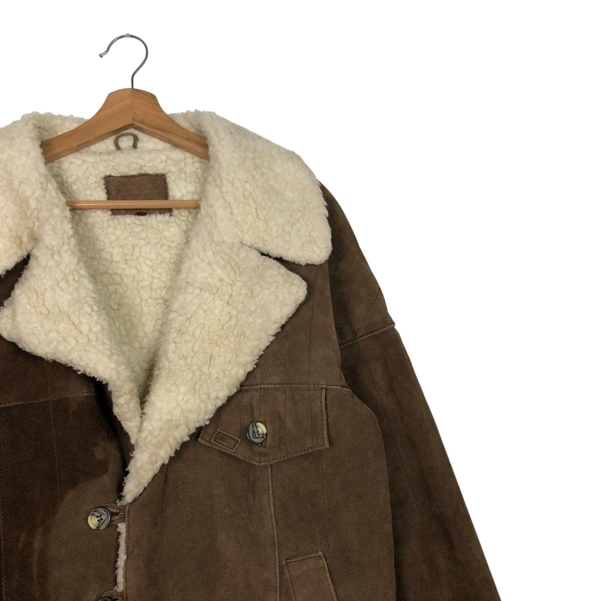 Japanese Brand VINTAGE BIKER LEATHER JACKET SHEARLING UNBRAND ISSEY MIYAKE Size US M / EU 48-50 / 2 - 8 Thumbnail