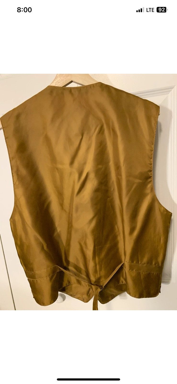 John Ashford John Ashford mens sz XL suede vest nylon back western Size US XL / EU 56 / 4 - 7 Thumbnail