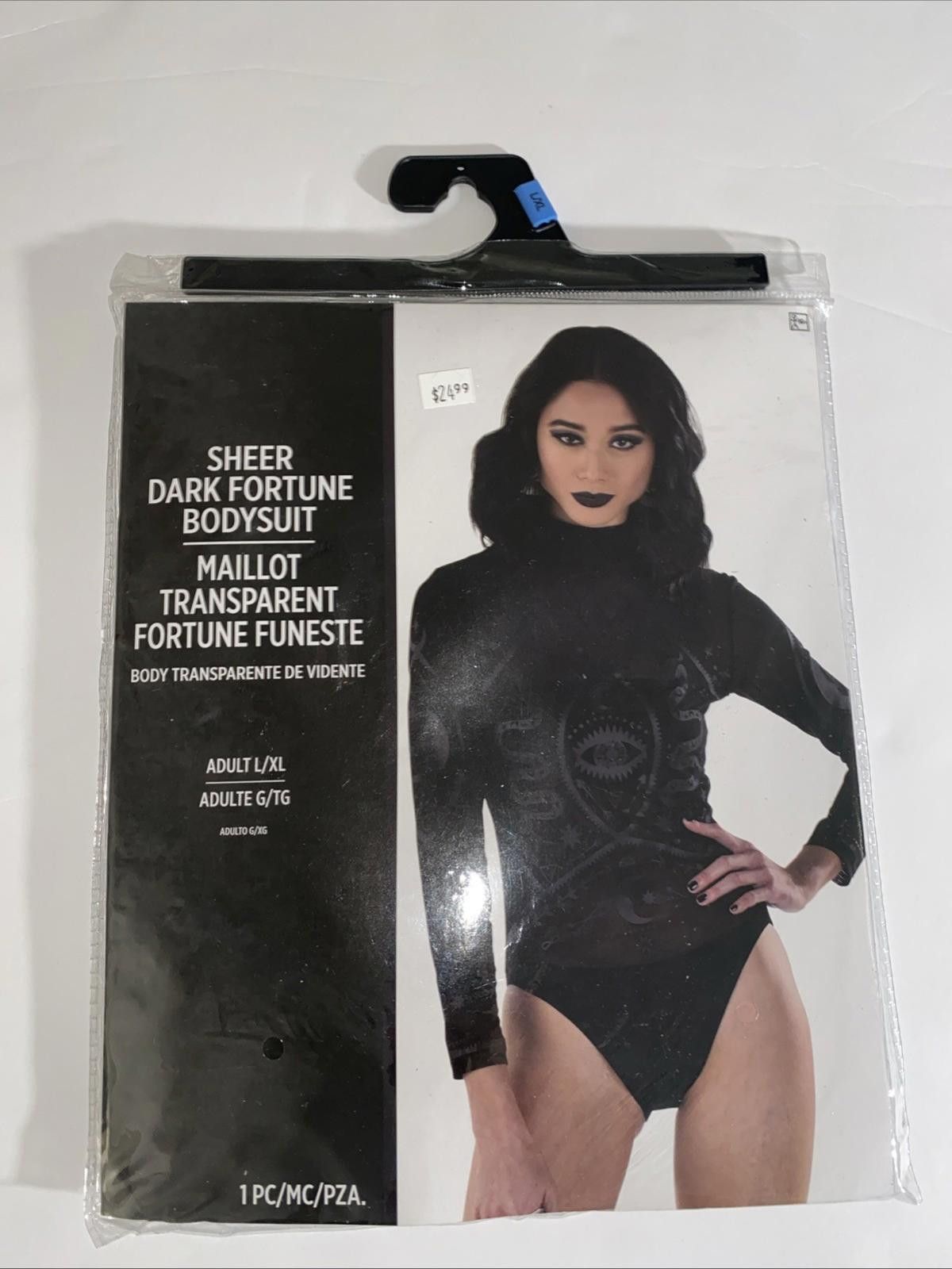 The Unbranded Brand Sheer Fortune Black Bodysuit from Spirit Halloween Women's Size ONE SIZE - 1 Preview