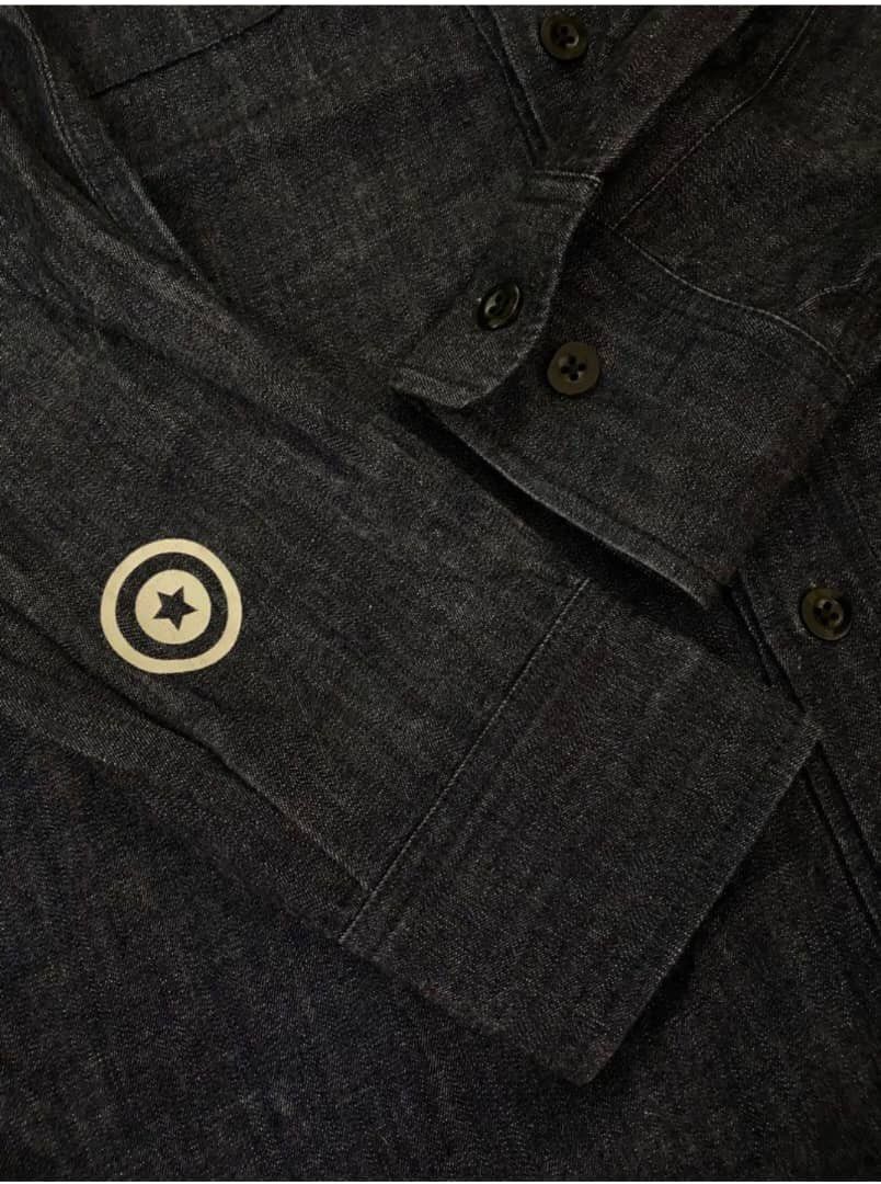Bape ♦️Denim Shark Shirt Button Ups (Hoodie) Size US L / EU 52-54 / 3 - 6 Thumbnail