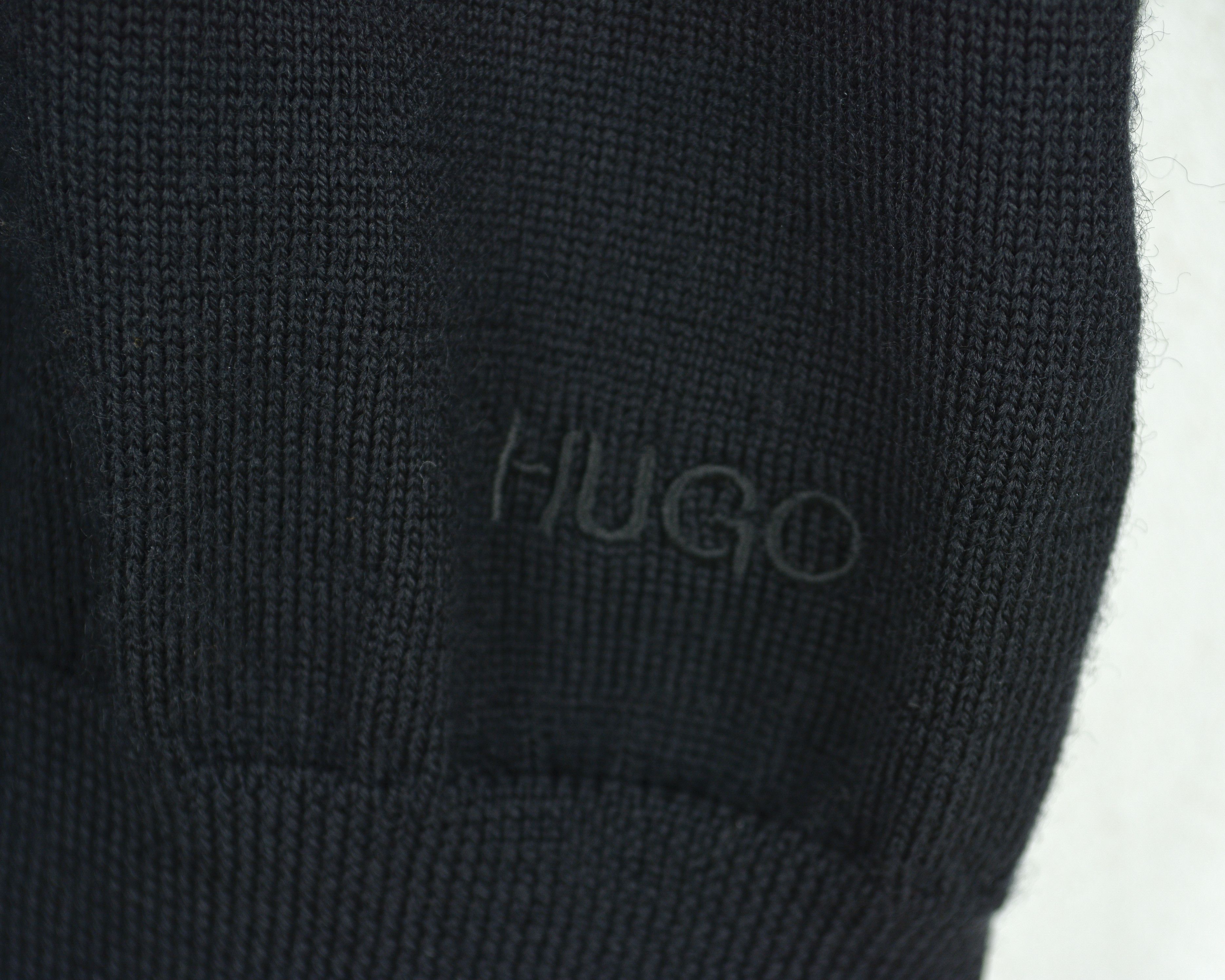 Hugo Boss Mens L Sweater Wool Knit Sweatshirt Jumper V-Neck Pullover Size US L / EU 52-54 / 3 - 7 Thumbnail