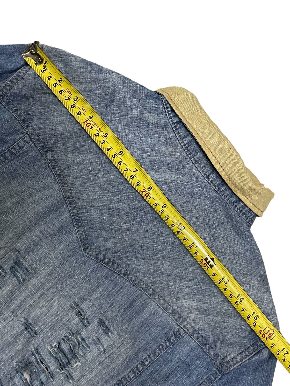 Japanese Brand Japanese Brand Skull Patches Ripped Denim Western Shirt Size S / US 4 / IT 40 - 21 Thumbnail