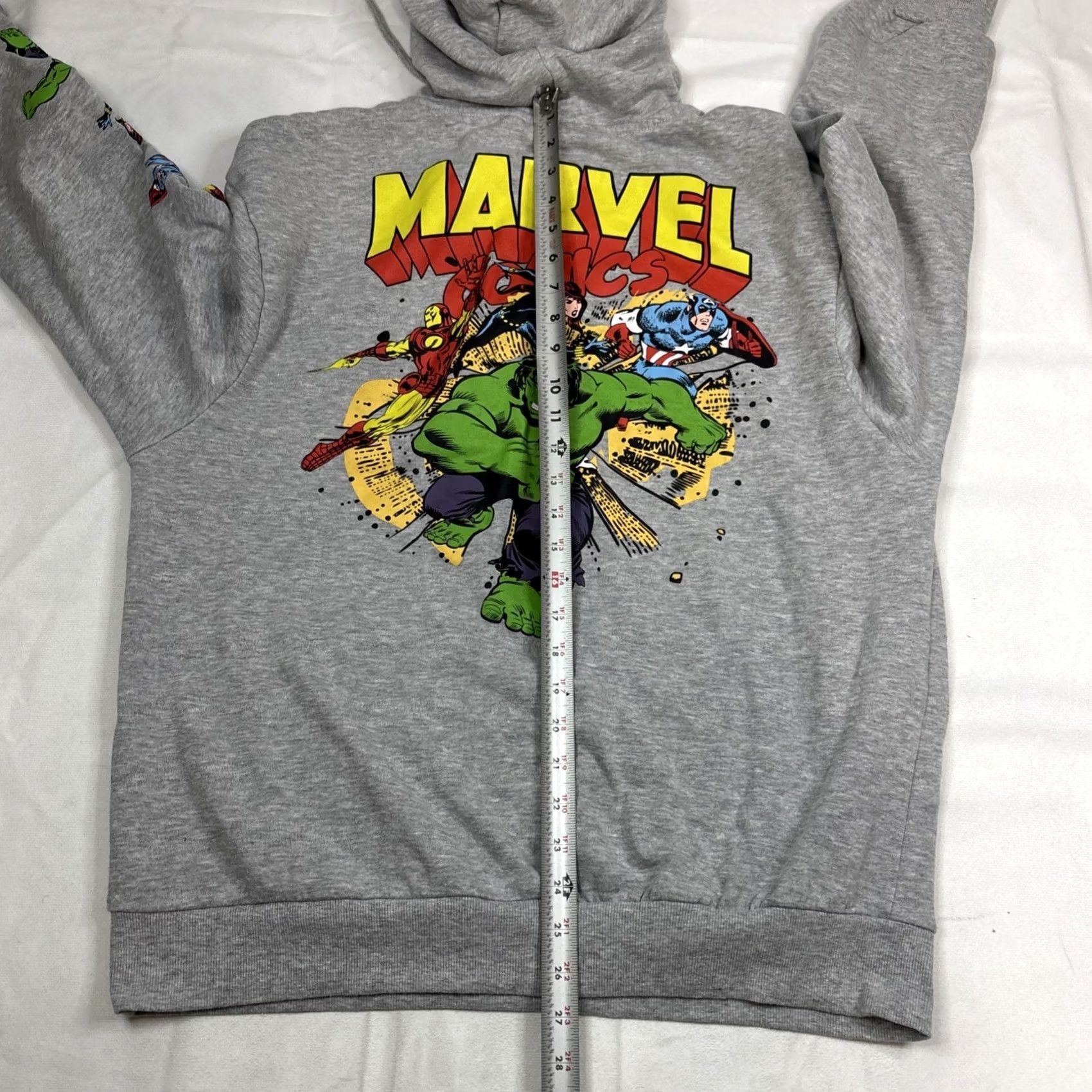 Vintage VINTAGE? Marvel Comics Pullover Hoodie Men’s XL Gray Original Avengers Seeve Back Graphic Size US XL / EU 56 / 4 - 7 Thumbnail