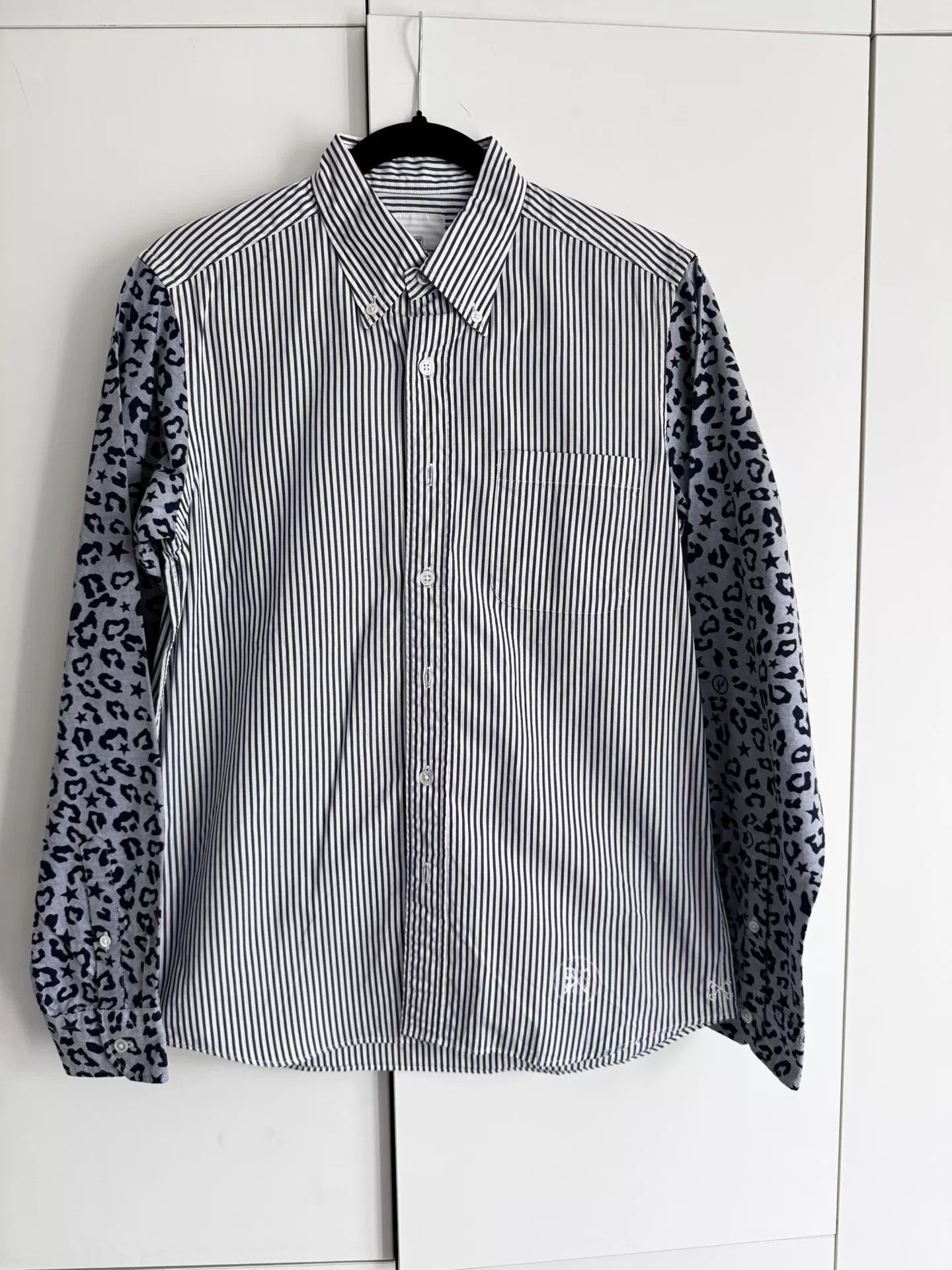 uniform experiment Striped Leopard Shirt