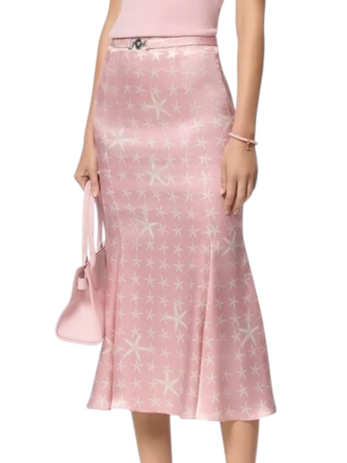 Versace Versace Silk Starfish Print Midi Skirt – Size XS Size 26" / US 2 / IT 38 - 1 Thumbnail