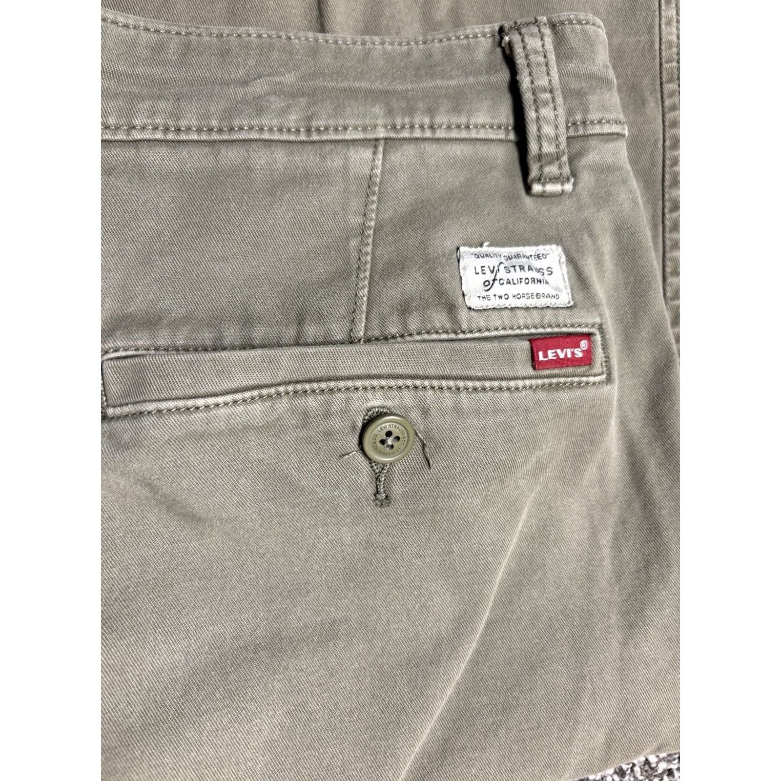 Levi's Levi's XX Chino Pants Mens 36x30 Green Standard Taper Fit Stretch Red Tab Pants Regular 4 Pocket Cotton Blend Comfortable Mens Size US 36 / EU 52 - 3 Thumbnail