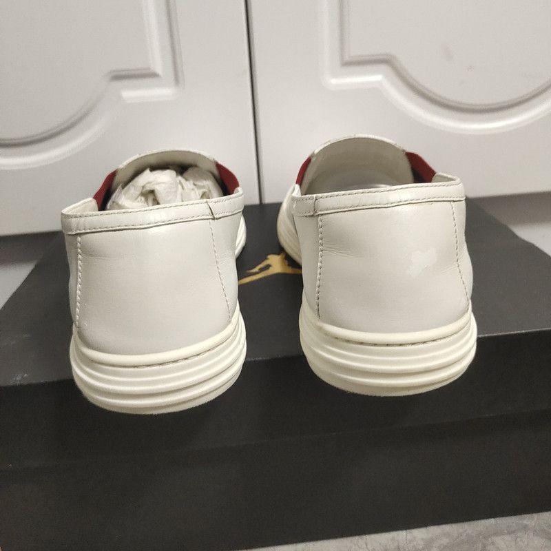 Gucci Gucci Leather Low-Top Fashion Sneakers in Red and White Size US 7.5 / EU 40-41 - 1 Thumbnail