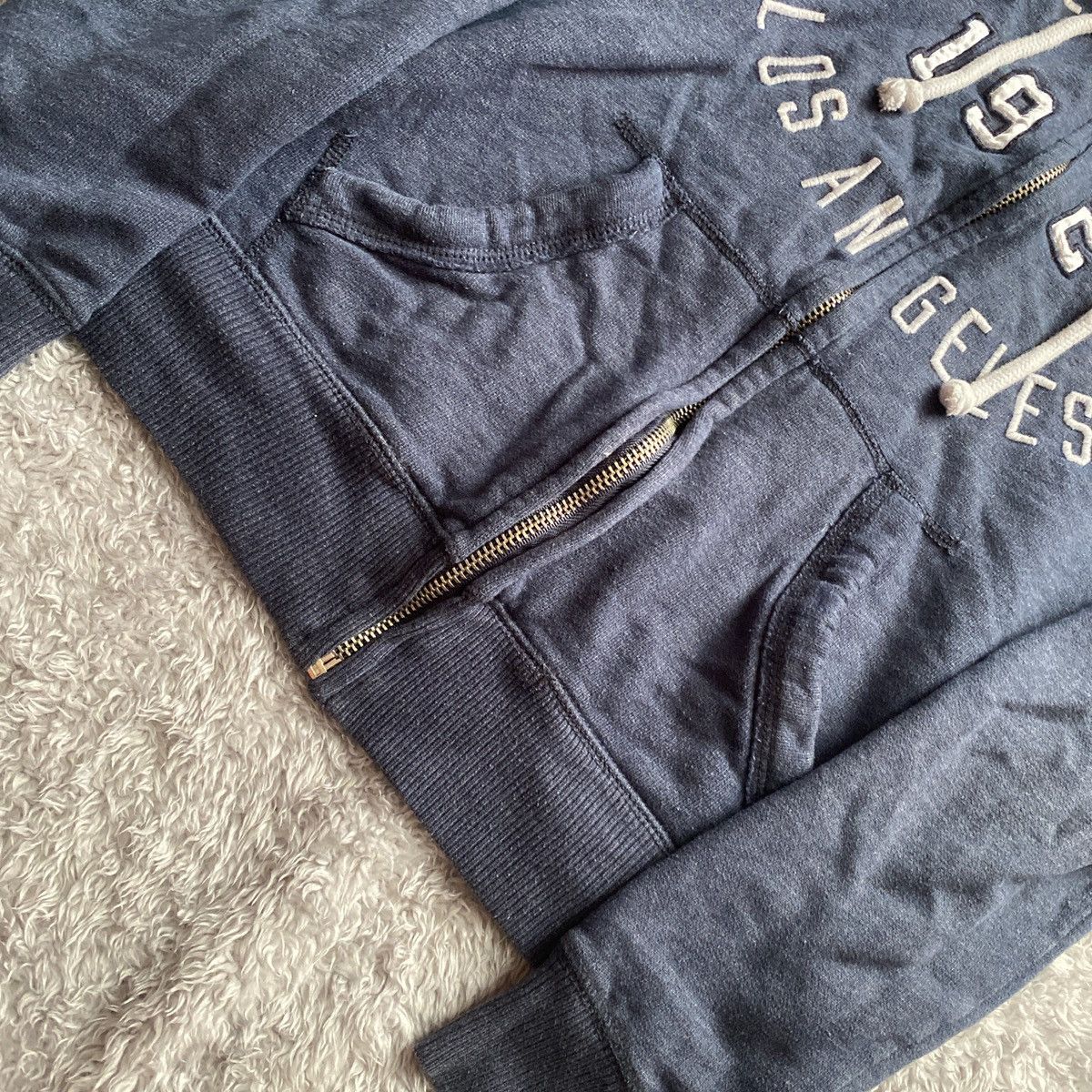 Hollister navy hollister co. zip-up jacket Size S / US 4 / IT 40 - 4 Thumbnail