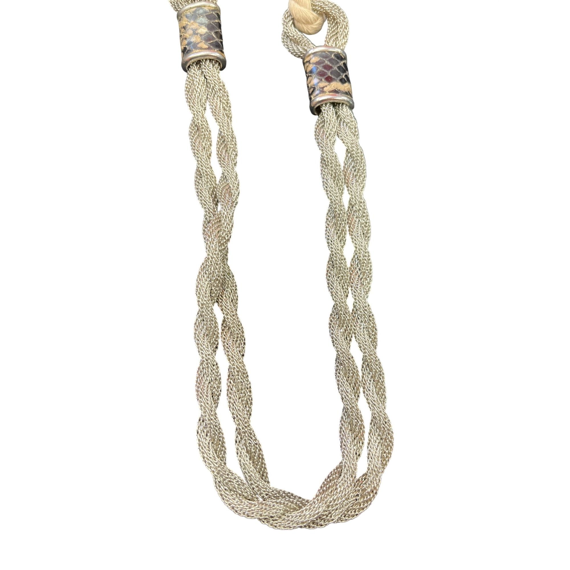 Brighton JB Brighton braided rope silver mesh statement necklace SKU Size ONE SIZE - 5 Thumbnail