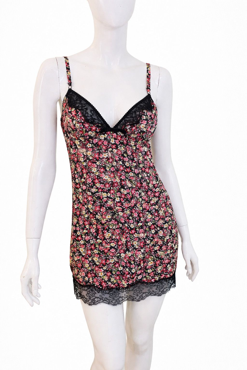 Dolce & Gabbana Vintage Dolce & Gabbana Floral D&G Lace Trim Babydoll Dress Size M / US 6-8 / IT 42-44 - 1 Thumbnail